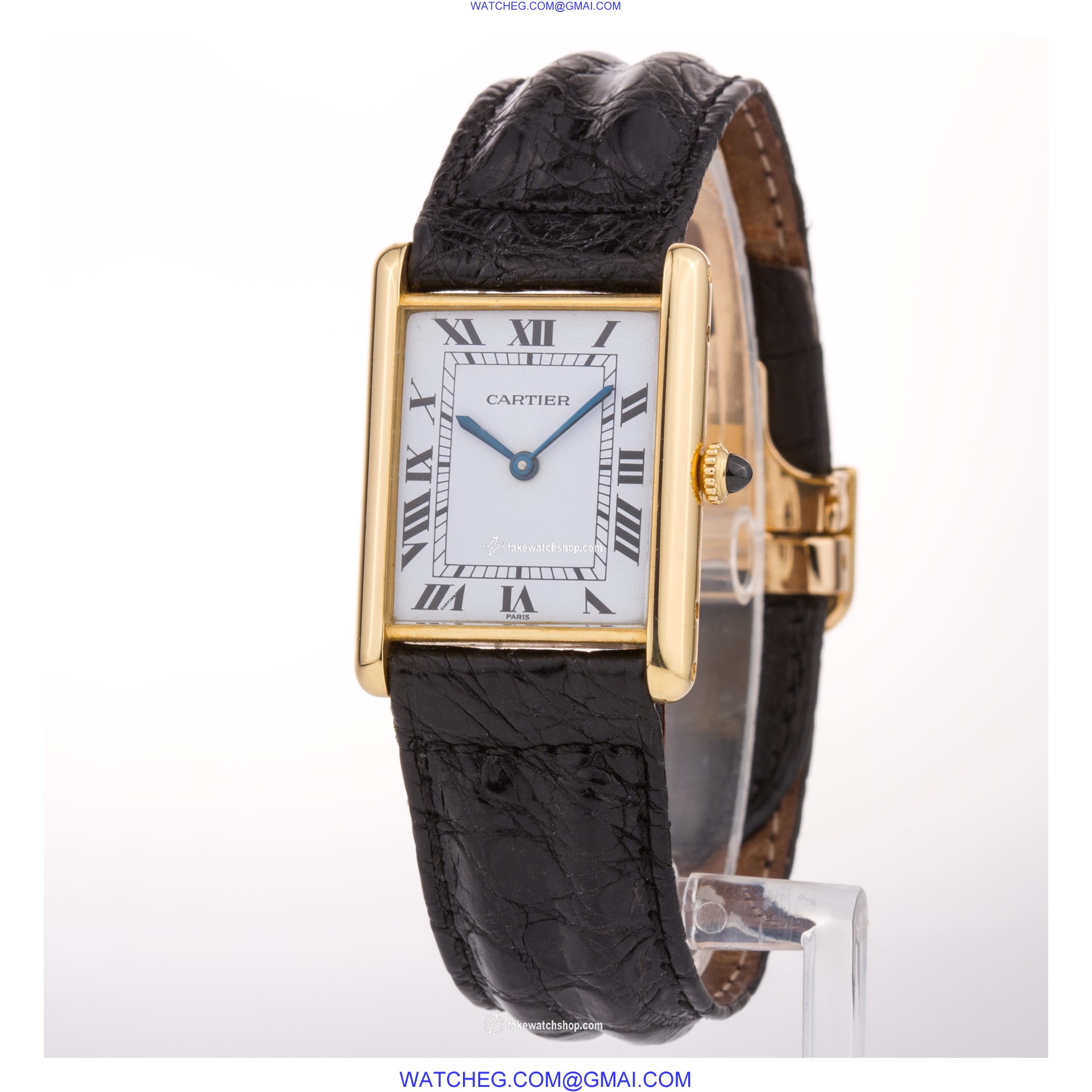 Cartier W5000256 Tank Francaise Automatic Unisex 18k yellow gold 2