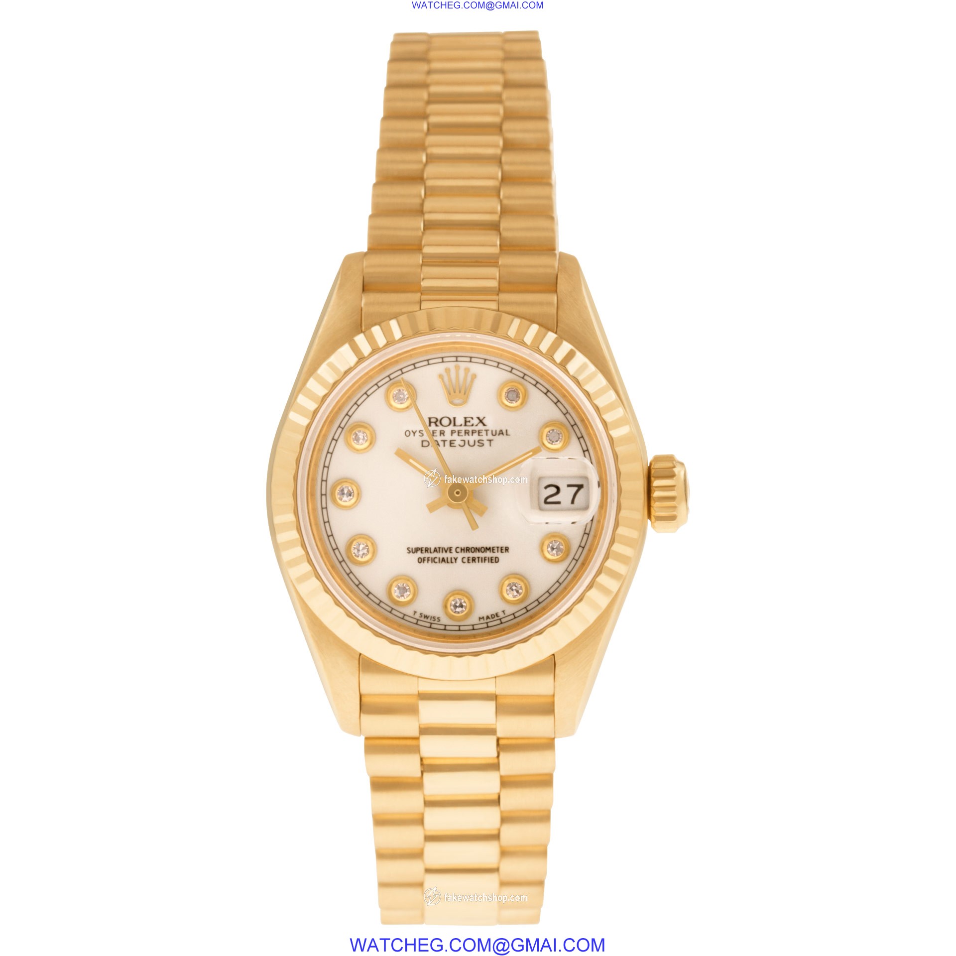 Rolex 69178 Datejust Automatic Female 18k yellow gold 2