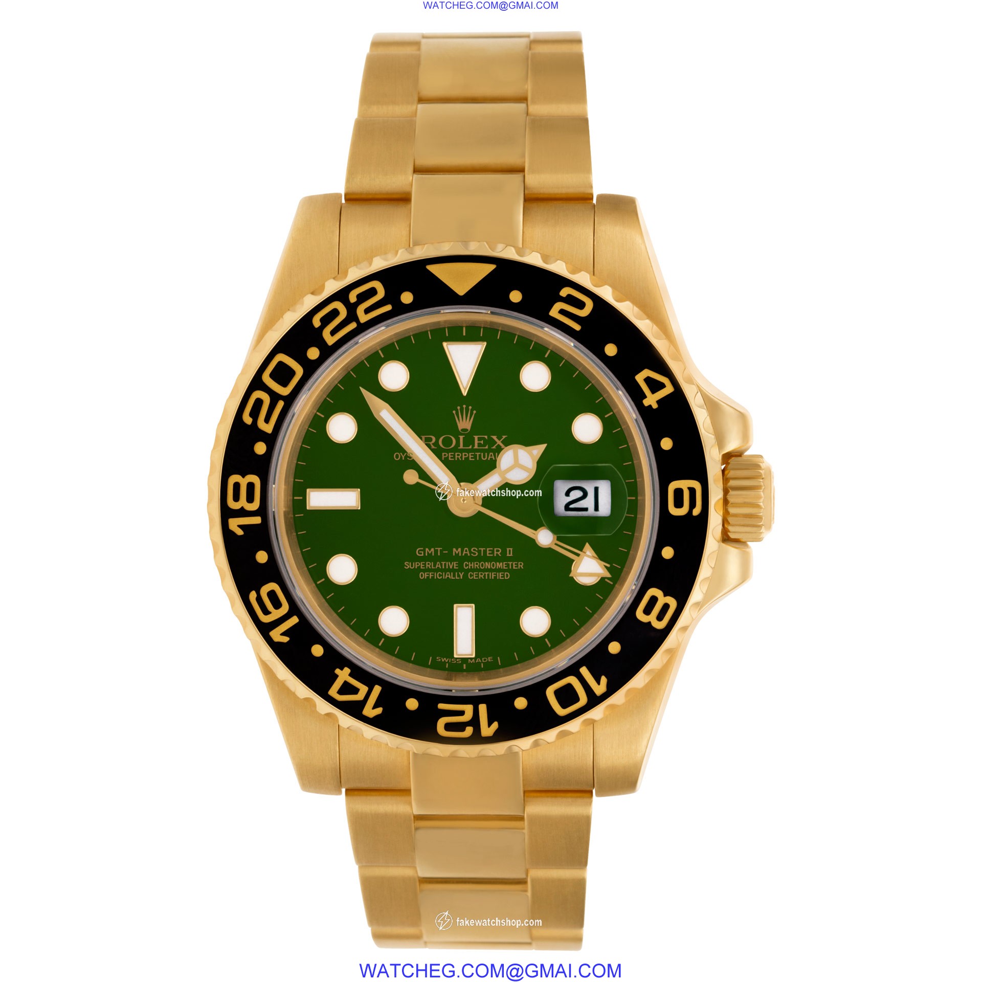 Rolex 116718 GMT-Master II Automatic Male 18k yellow gold 2