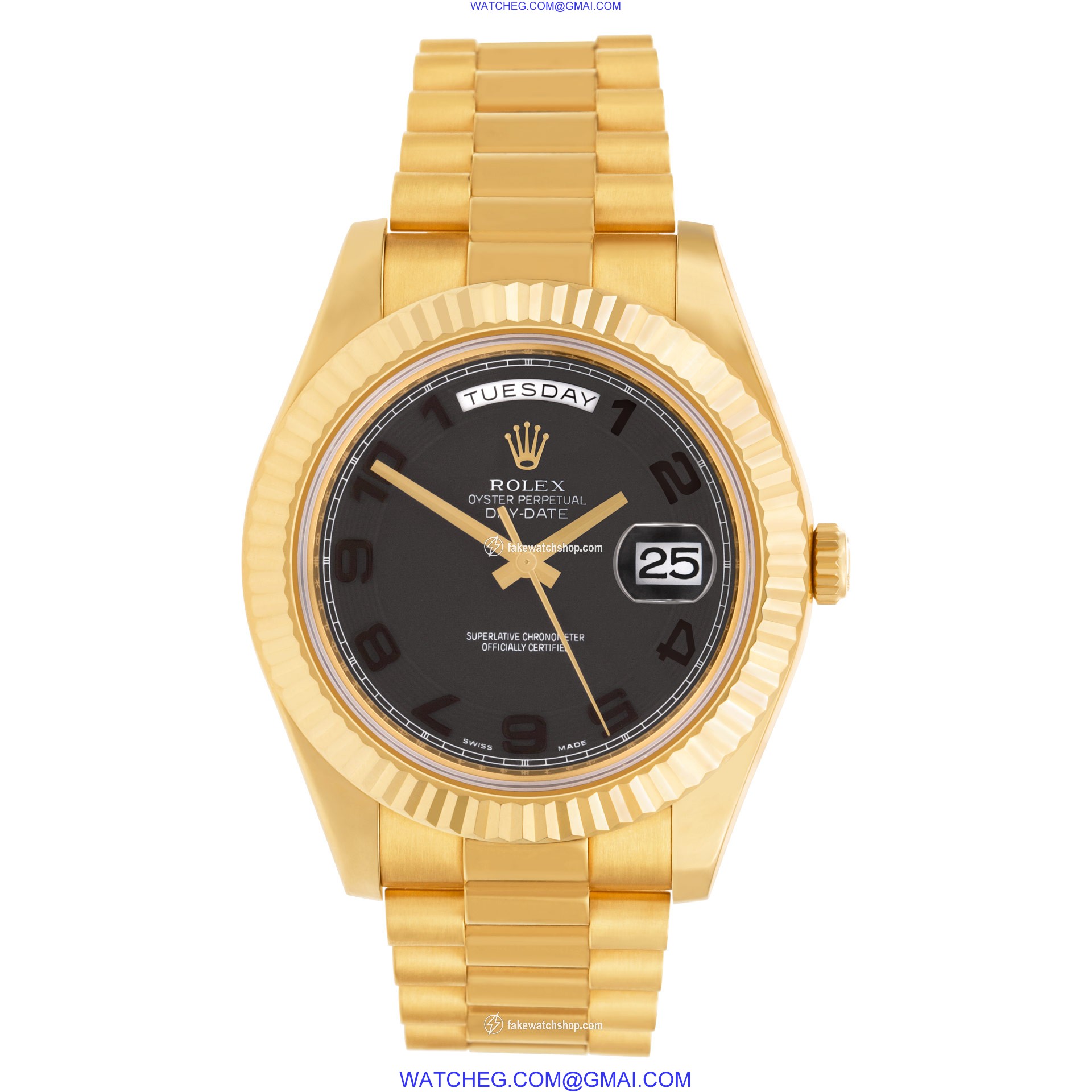 Rolex 218238 Day-Date Automatic Male 18k Yellow Gold 2