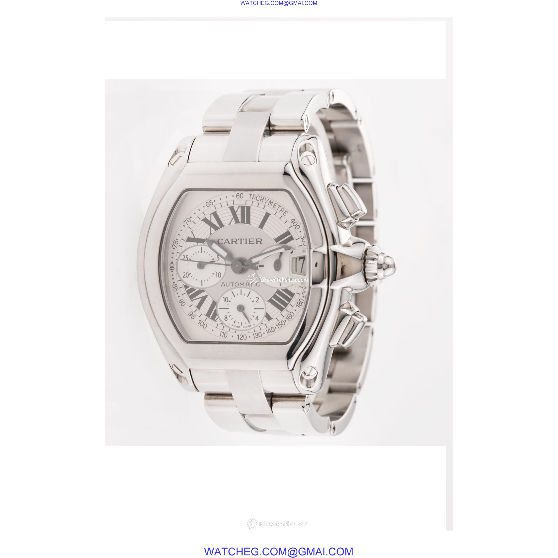 Cartier W62019X6 Roadster Automatic Male Stainless Steel 2