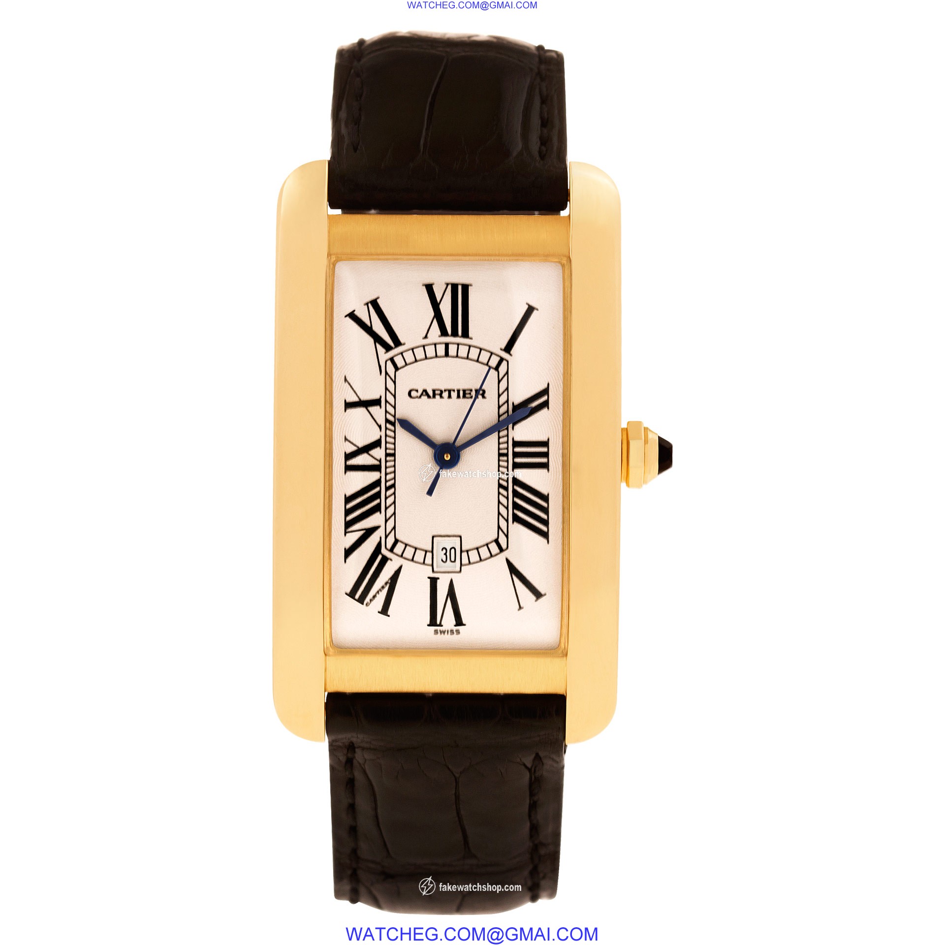 Cartier W2603156 Tank Americaine Automatic Unisex 18k yellow gold 2
