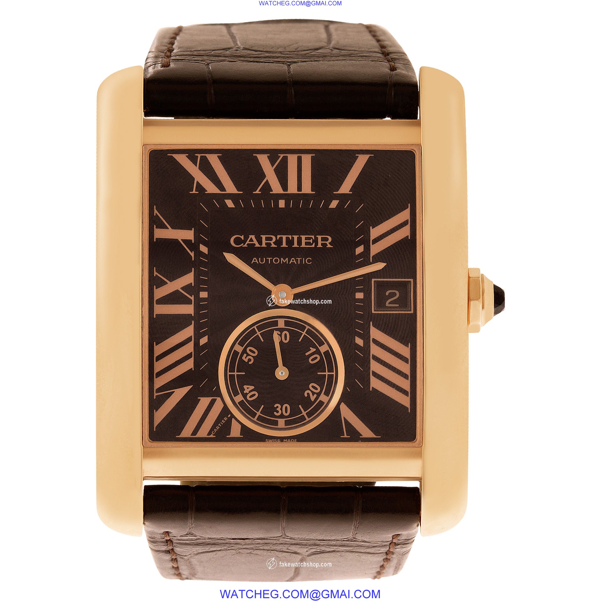 Cartier W5330002 Tank MC Automatic Male 18k Pink Gold 2