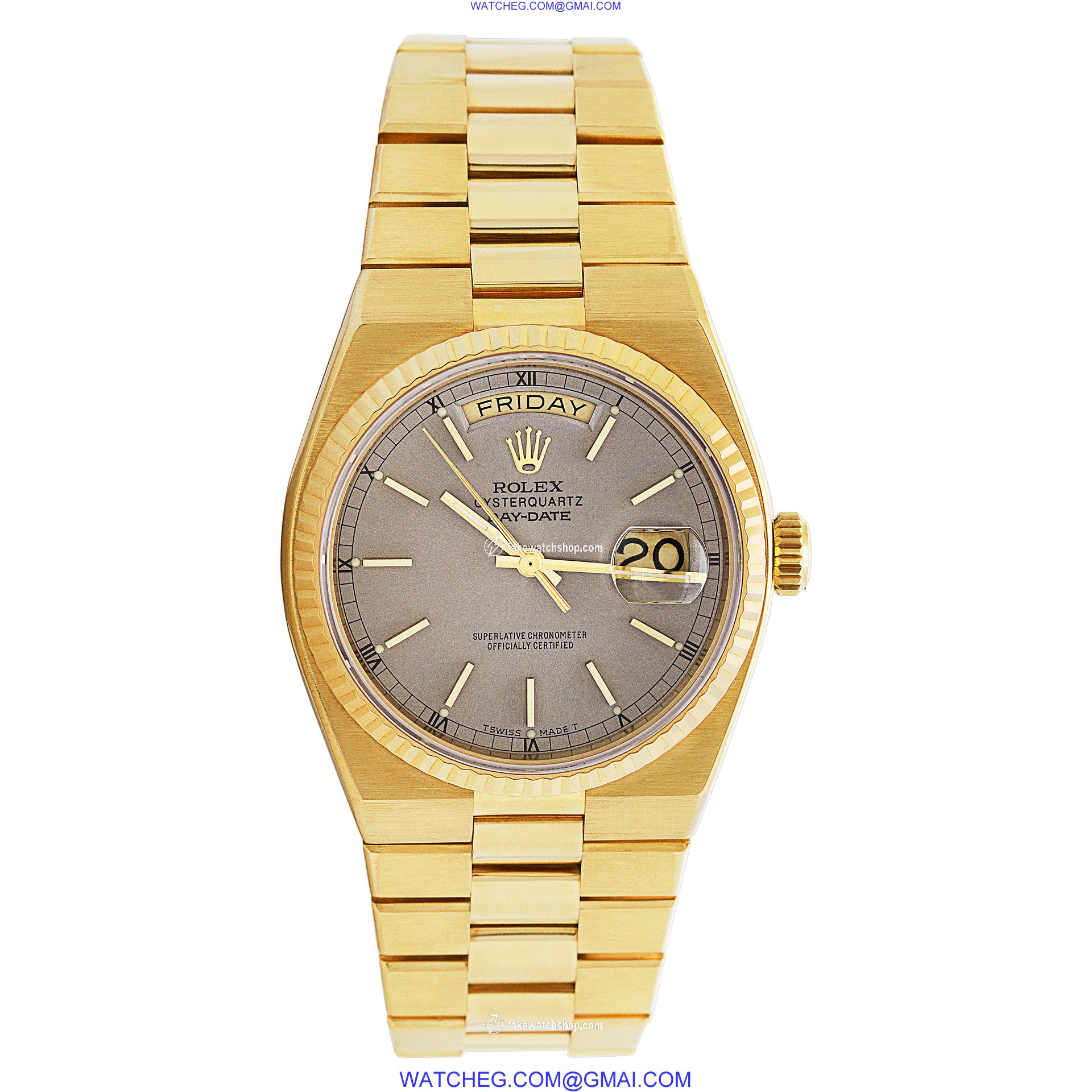 Rolex 19018 Day-Date Quartz Male 18k yellow gold 2