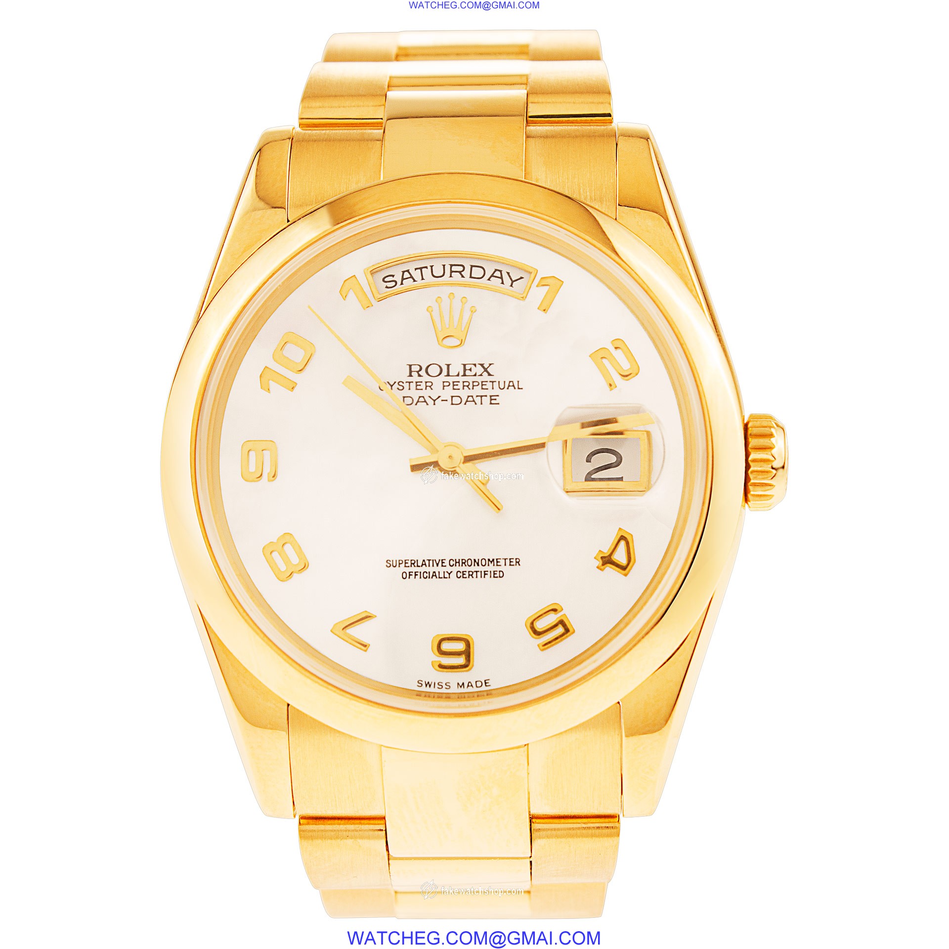 Rolex 118208 Day-Date Automatic Male 18k yellow gold 2