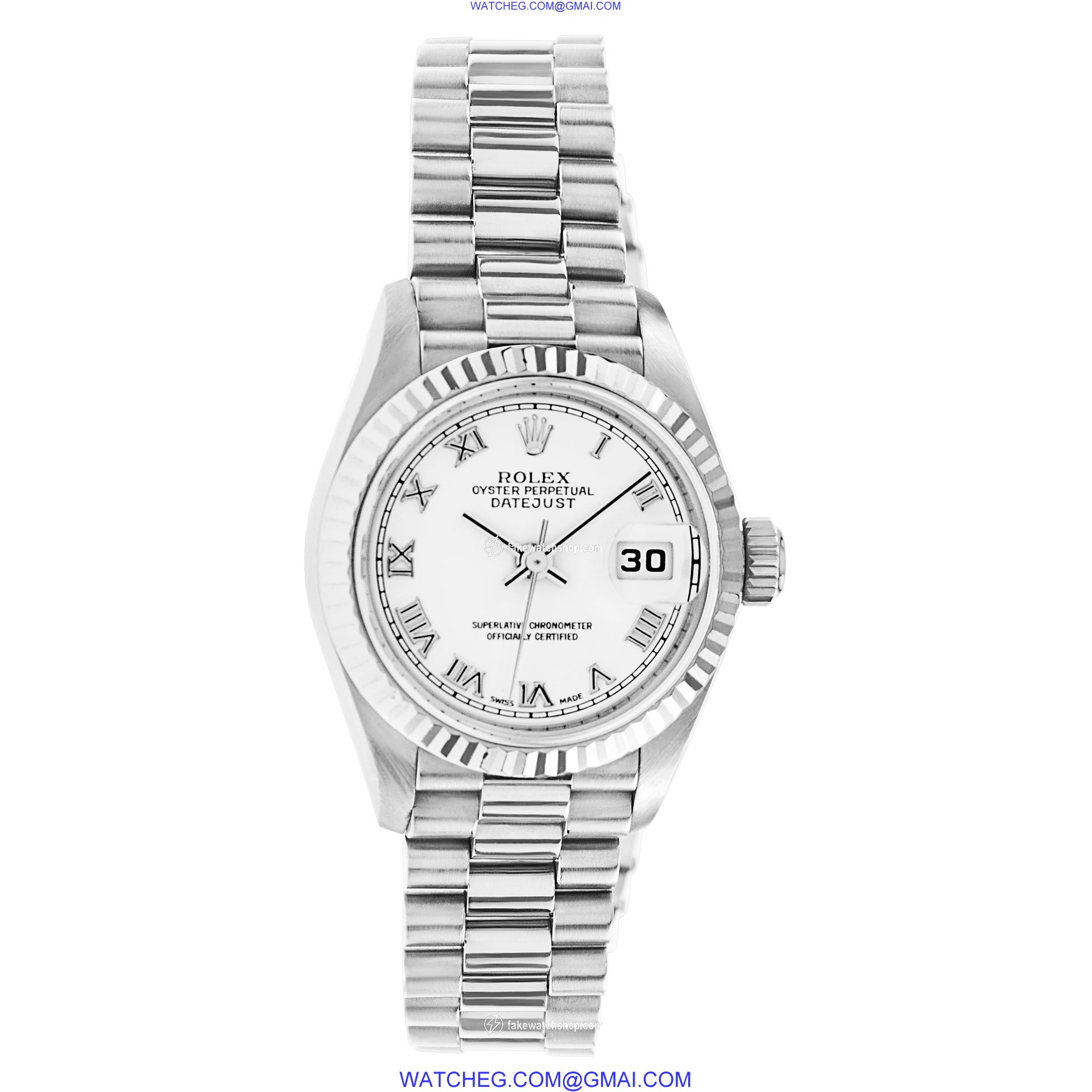Rolex R791799 Datejust Automatic Female 18k White Gold 2