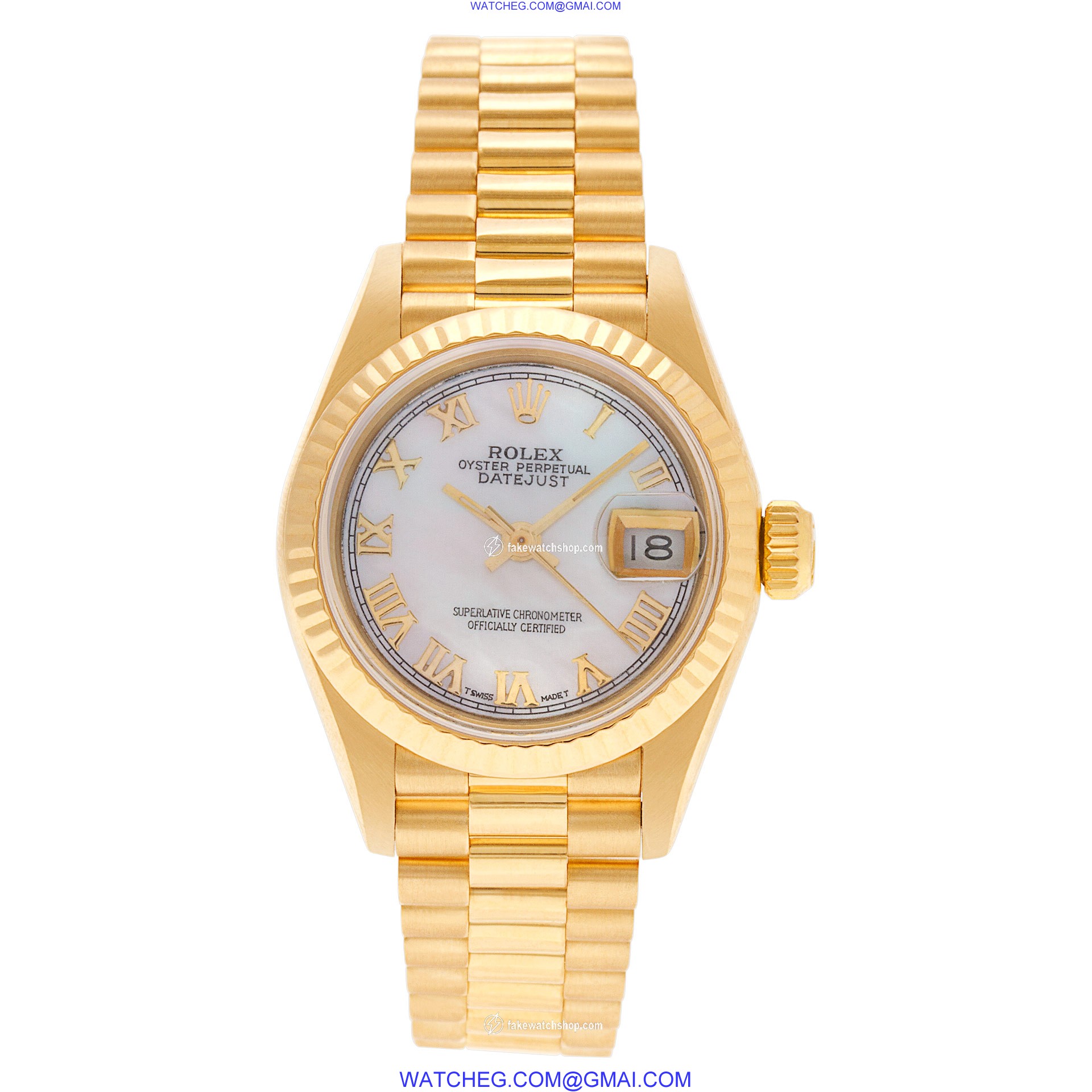 Rolex 69178 Datejust Automatic Female 18k yellow gold 2