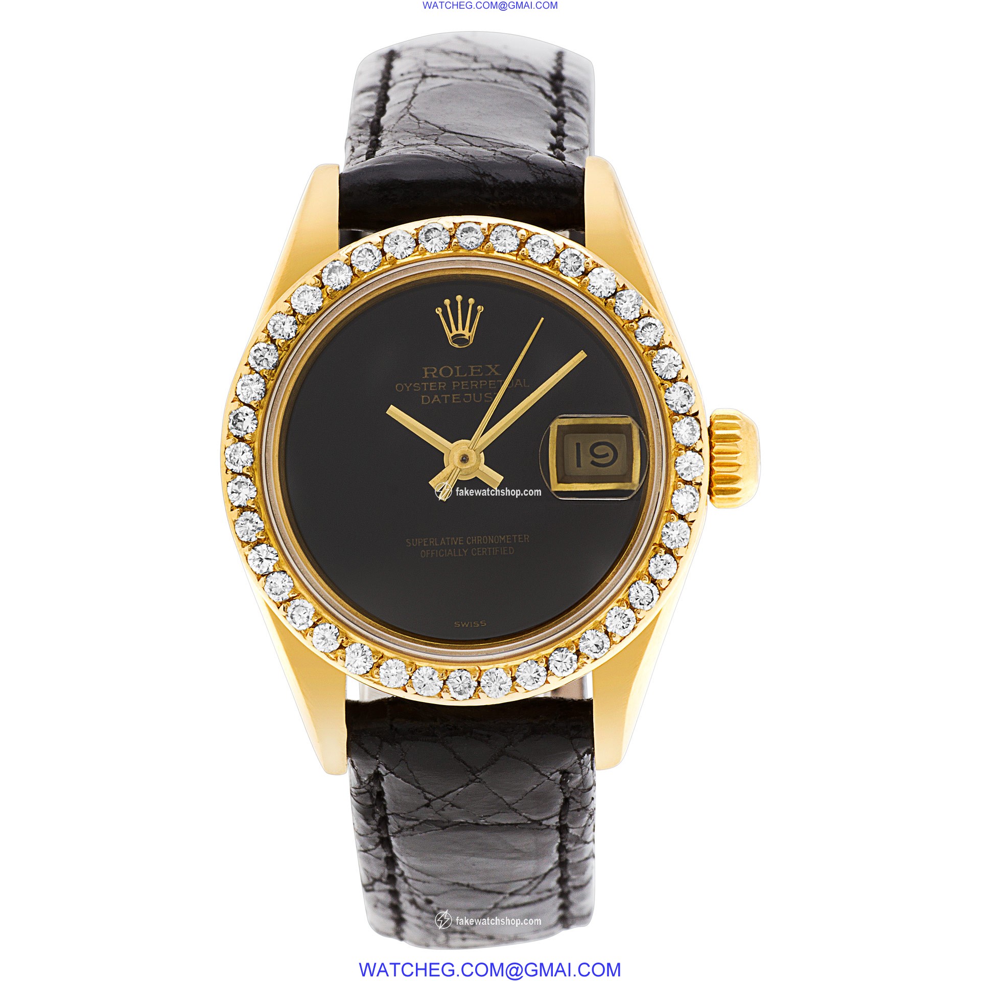 Rolex 69178 Datejust Automatic Female 18k Yellow Gold 2