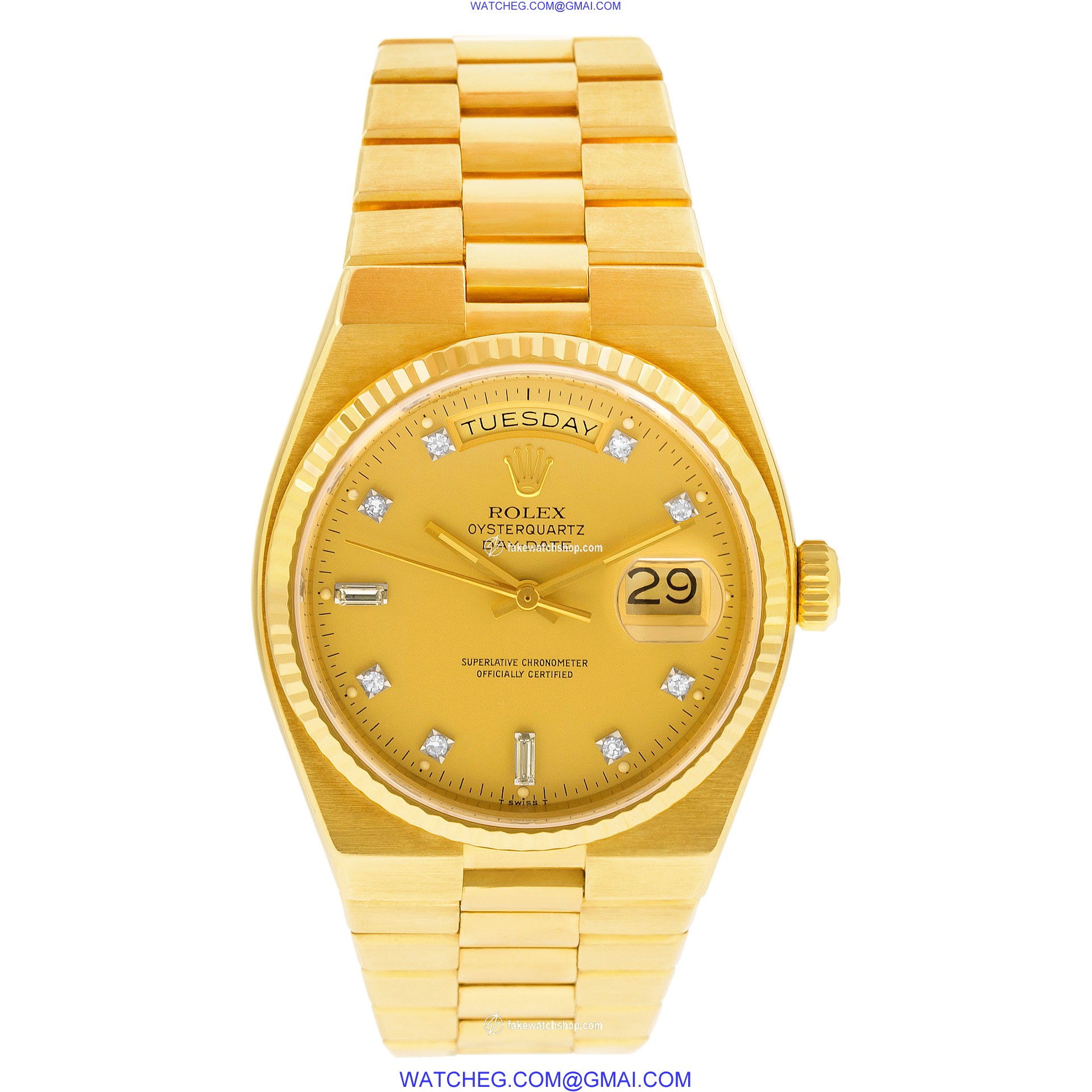 Rolex 19018 Day-Date Quartz Male 18k yellow gold 2