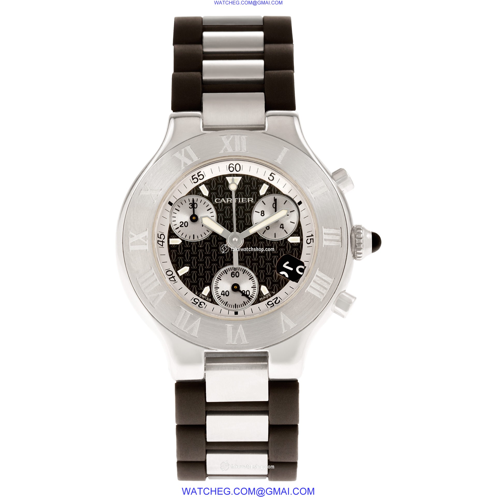 Cartier w510125u2 Chronoscaph 21 Quartz Unisex Stainless Steel 2