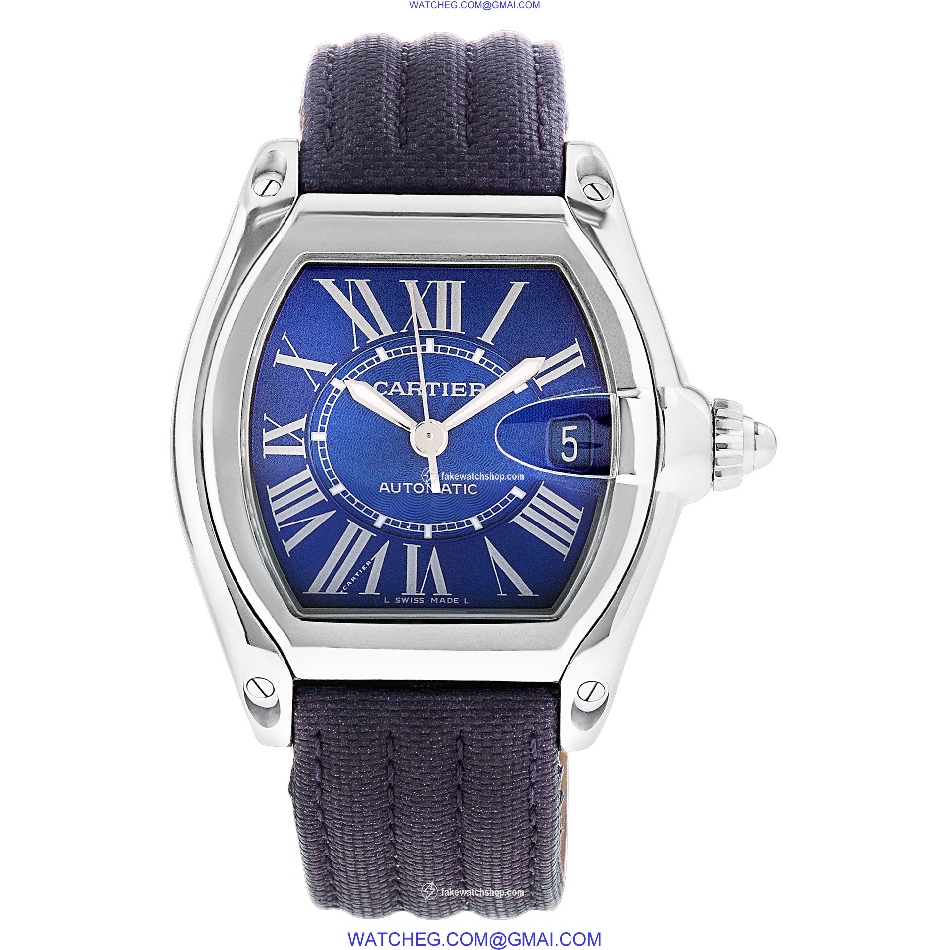 Cartier W62025V3 Roadster Automatic Unisex Stainless Steel 2