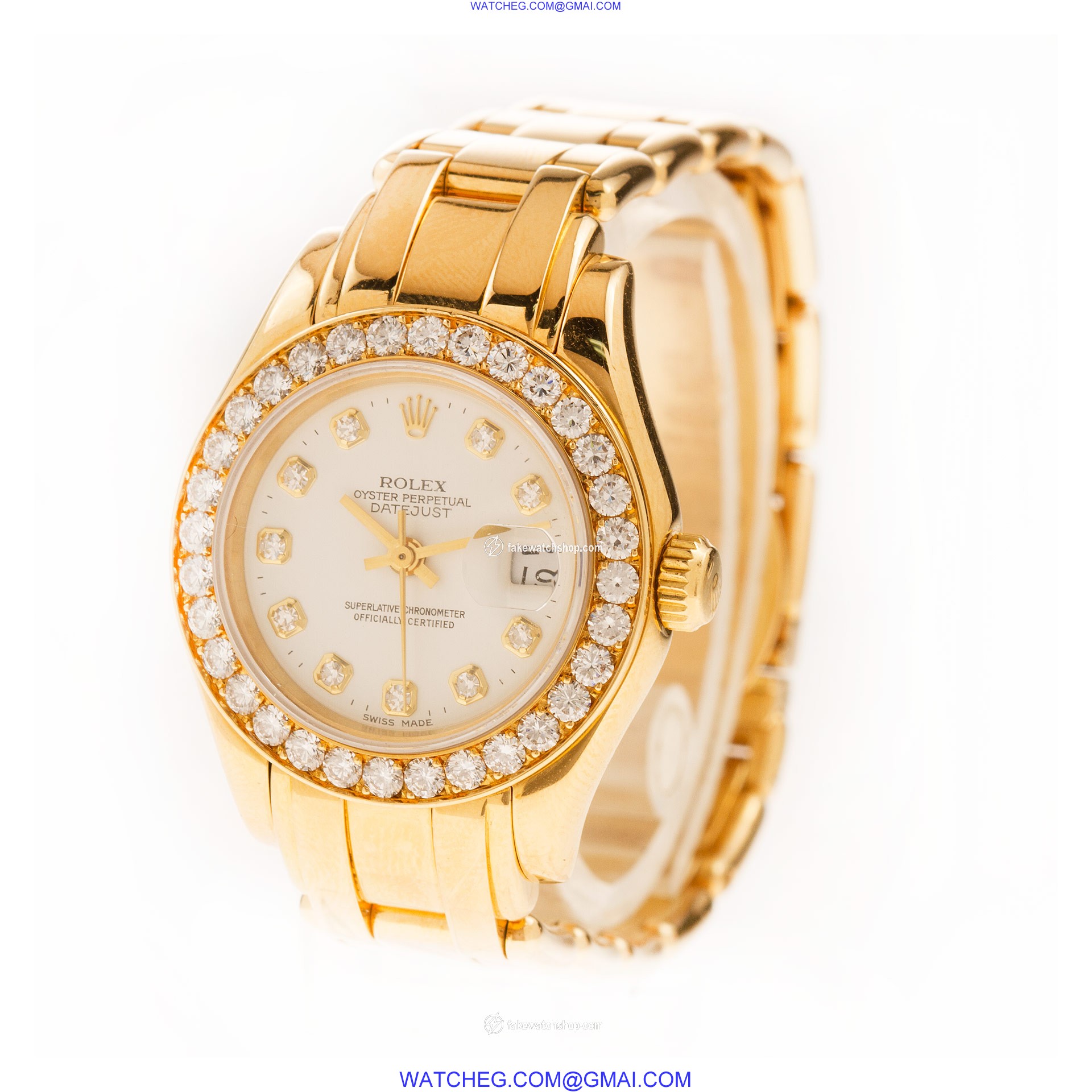 Rolex 69298 Pearlmaster Automatic Female 18k yellow gold 2