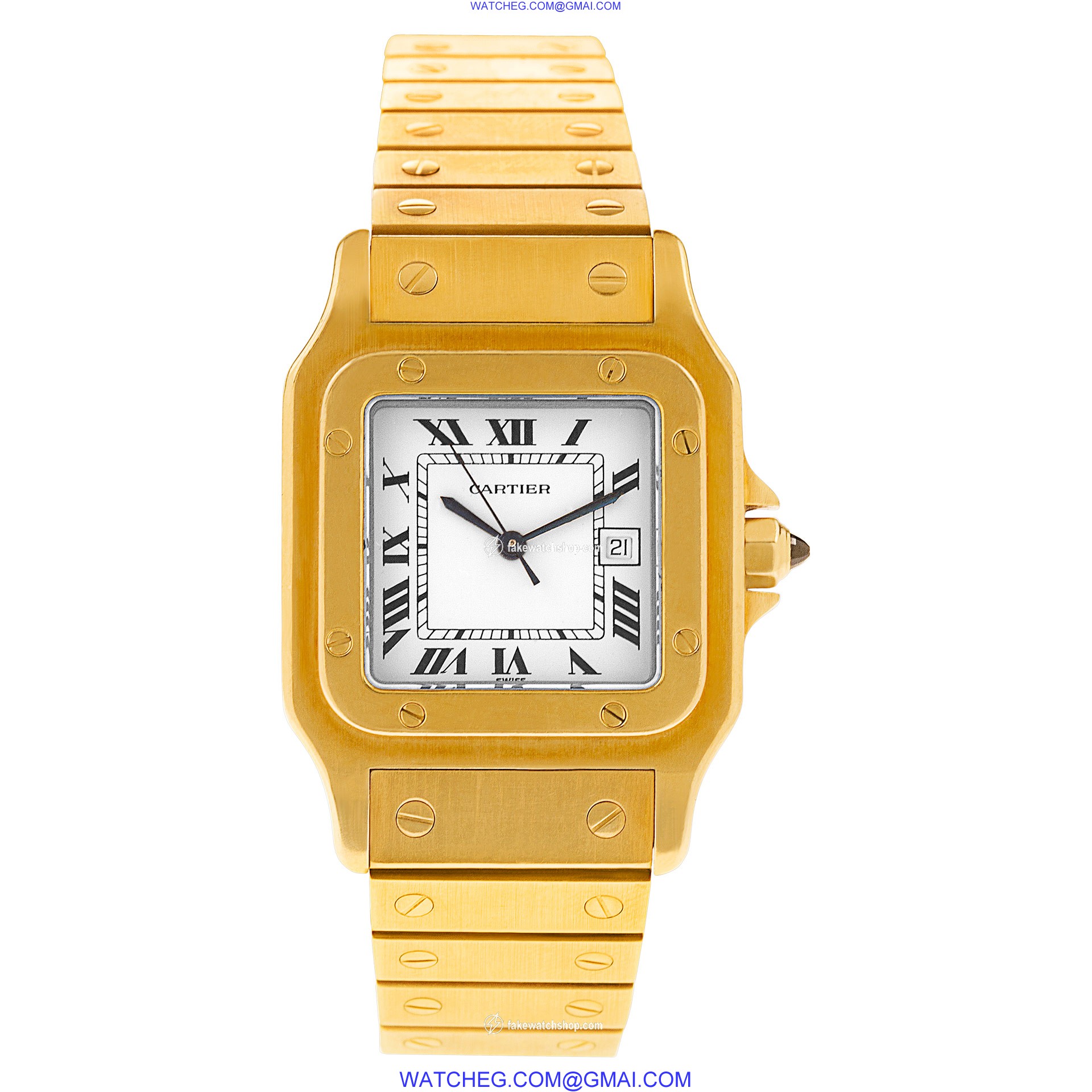 Cartier 99696 Santos Automatic Unisex 18k yellow gold 2