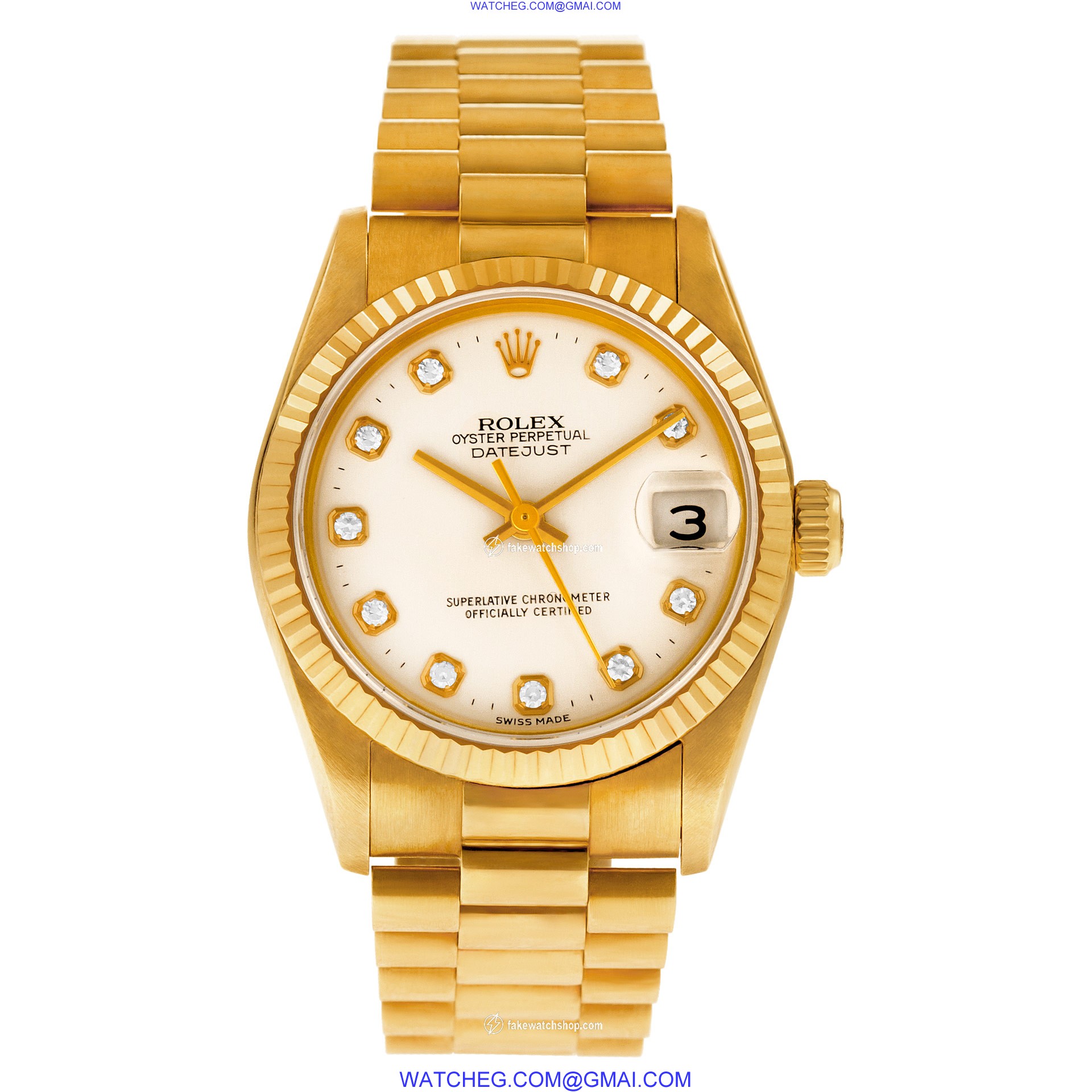 Rolex 68278 Datejust Automatic Unisex 18k yellow gold 2