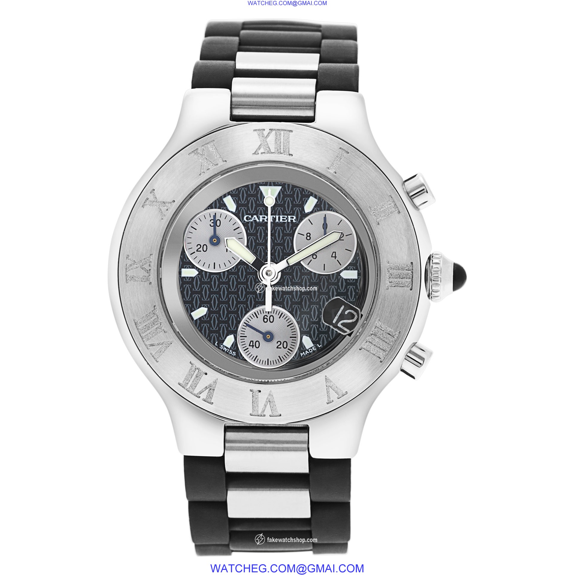 Cartier w510125u2 Chronoscaph 21 Quartz Unisex Stainless Steel 2