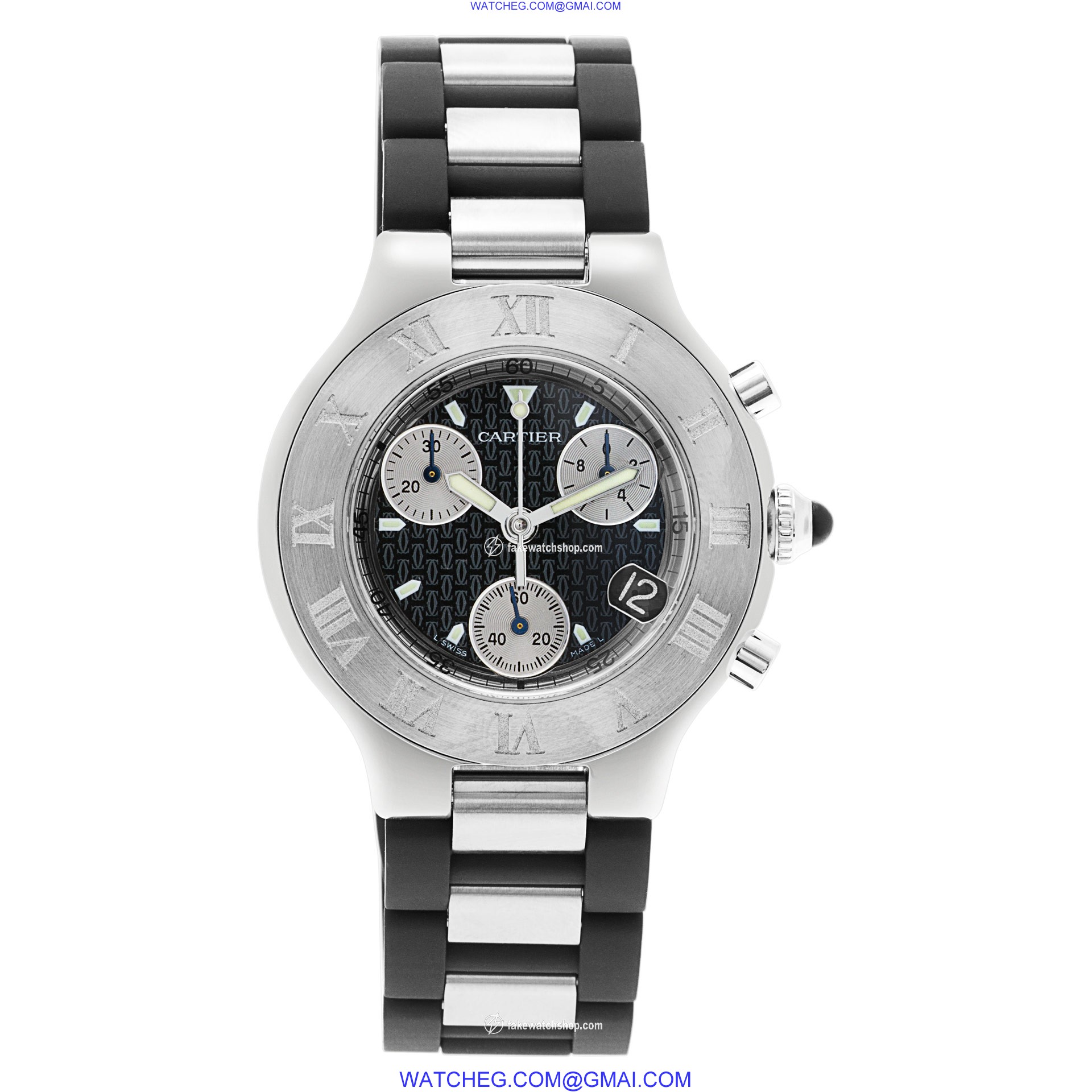 Cartier w510125u2 Chronograph Quartz Unisex Stainless Steel 2