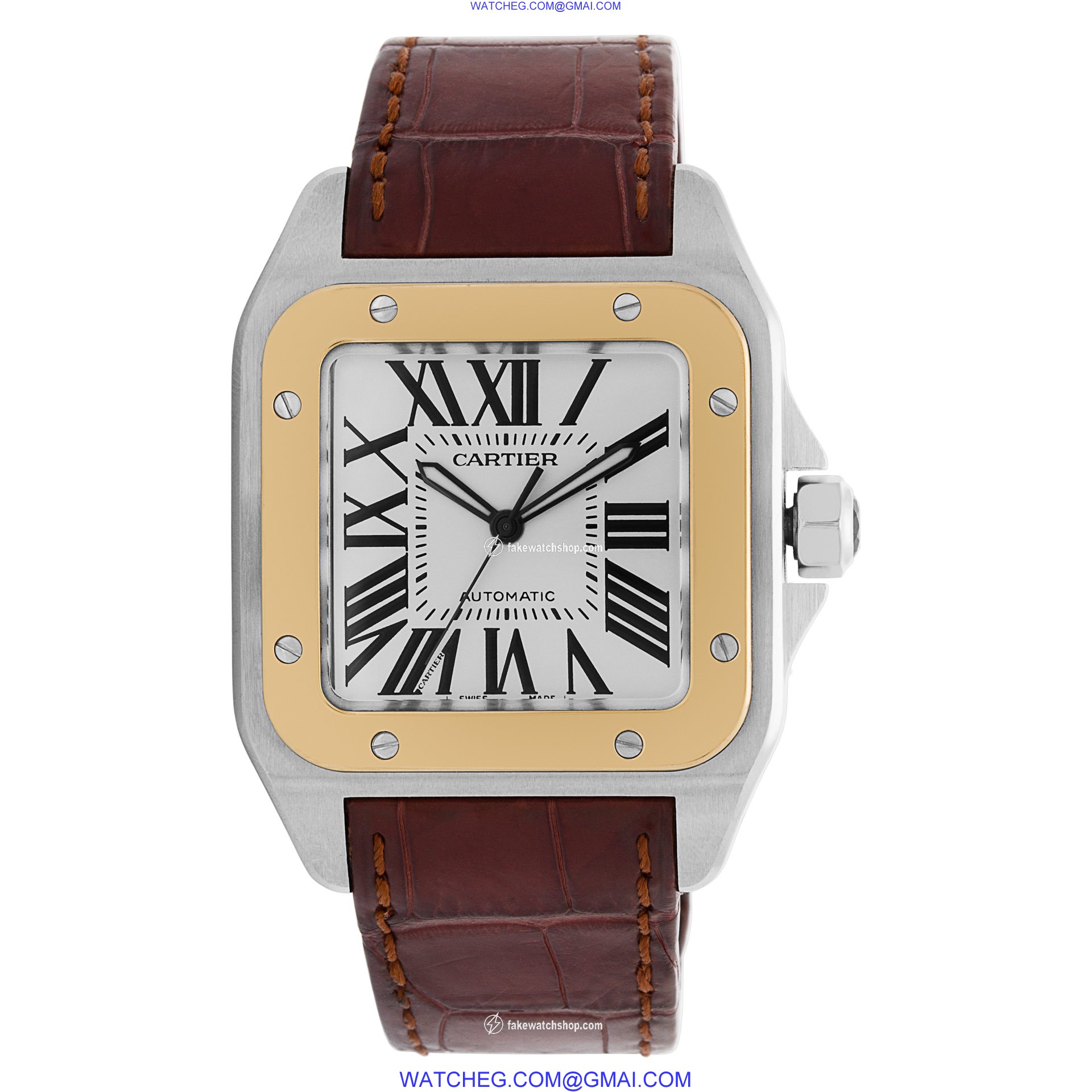 Cartier W20072X7 Santos 100 Automatic Male Stainless Steel 2