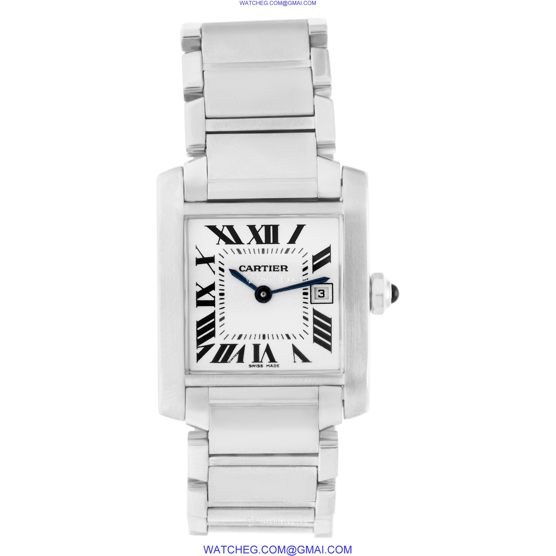 Cartier W51011Q3 Tank Francaise Quartz Unisex Stainless Steel 2