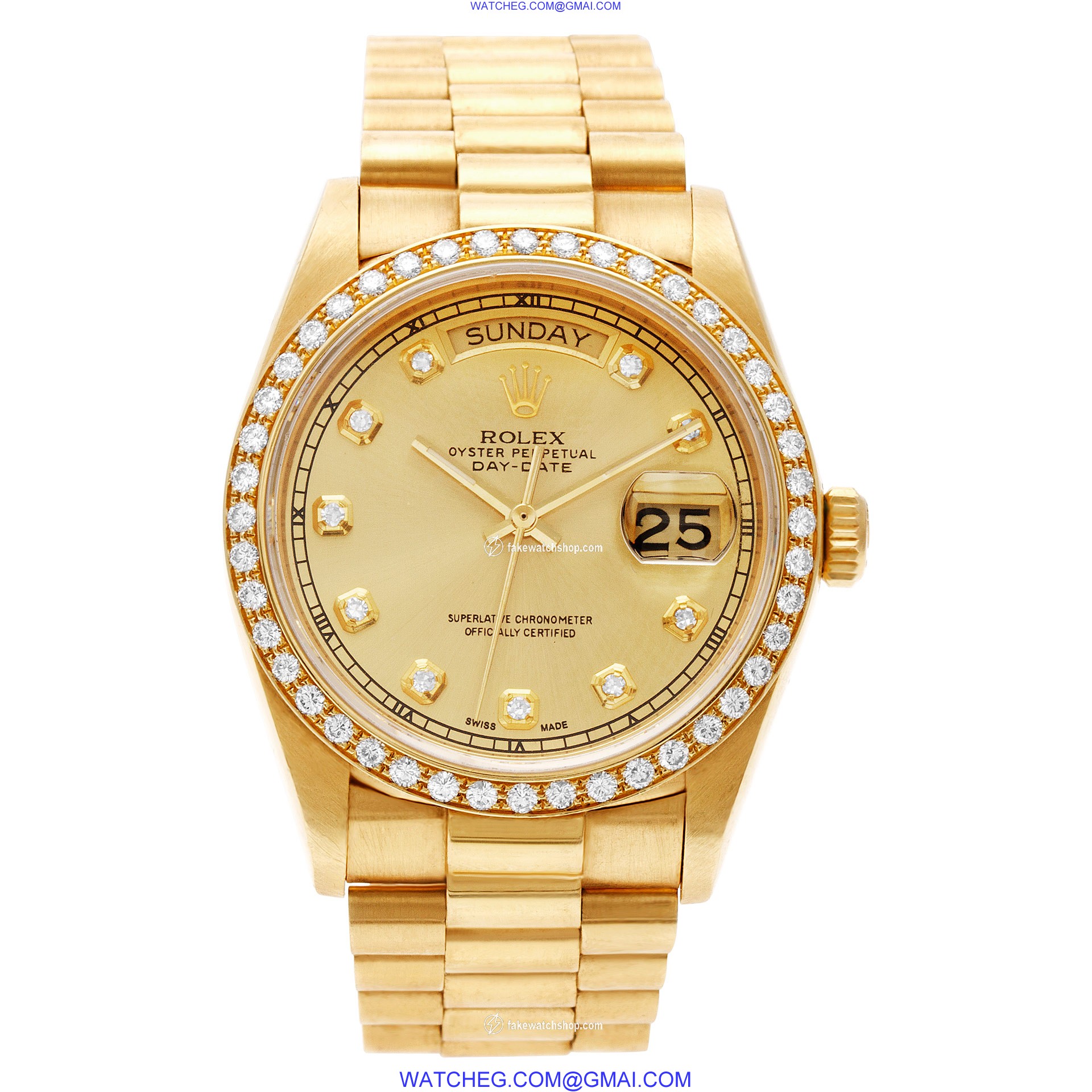 Rolex 18038 Day-Date Automatic Male 18k yellow gold 2