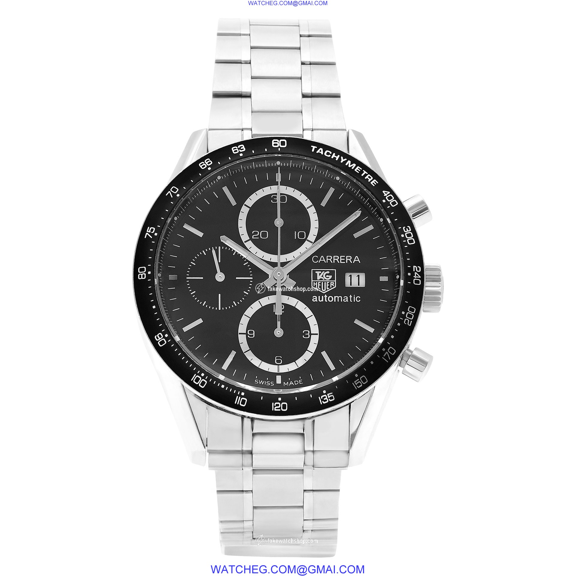Tag Heuer cv2010-2 Carrera Automatic Male Stainless Steel 2