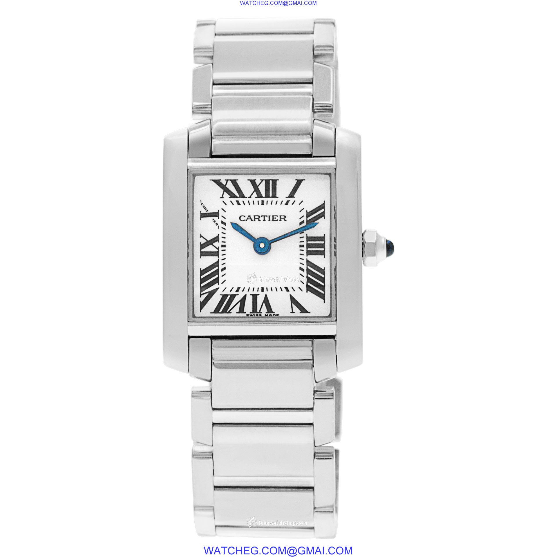 Cartier w5001253 Tank Francaise Quartz Female 18k White Gold 2