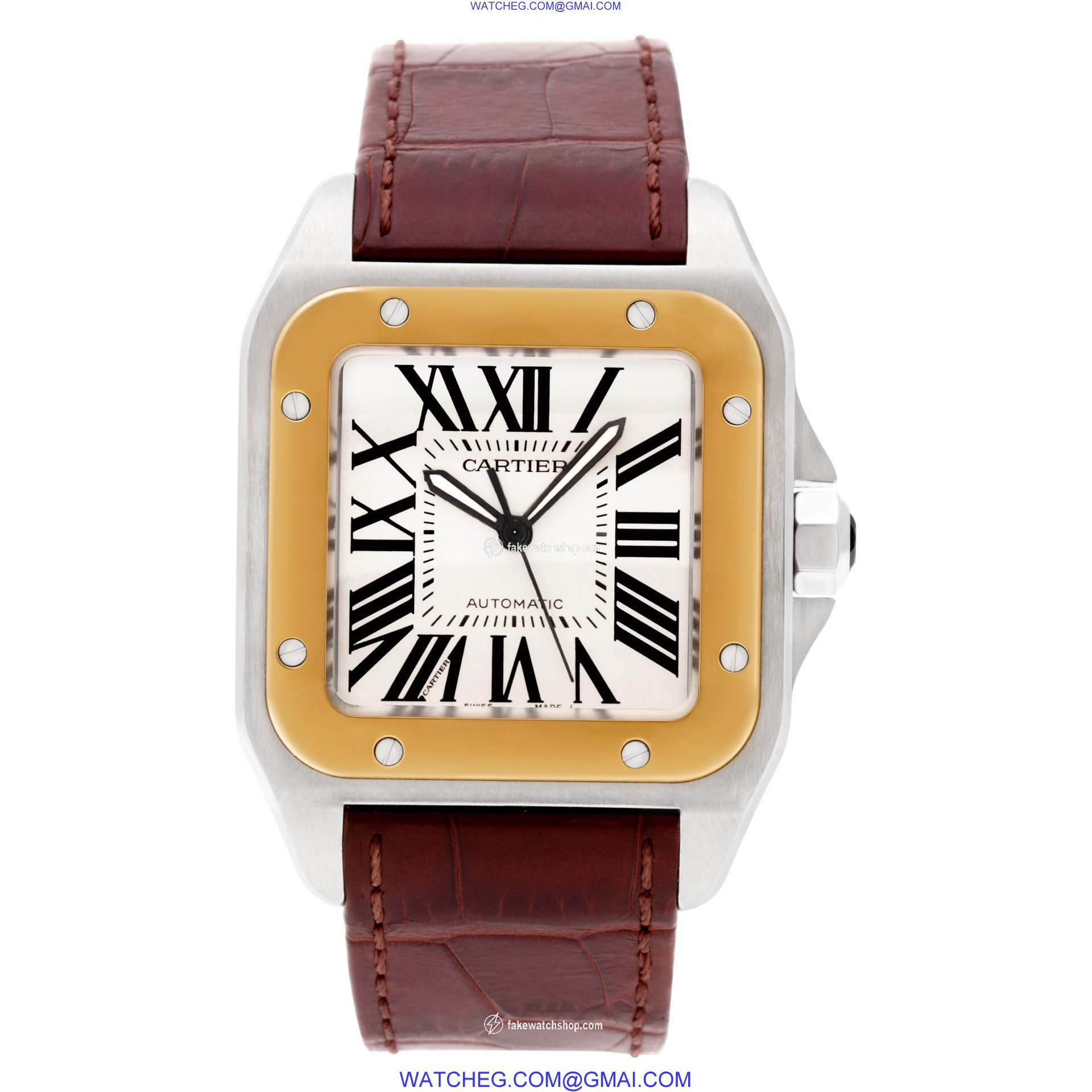 Cartier W20072X7 Santos 100 Automatic Male Stainless Steel 2