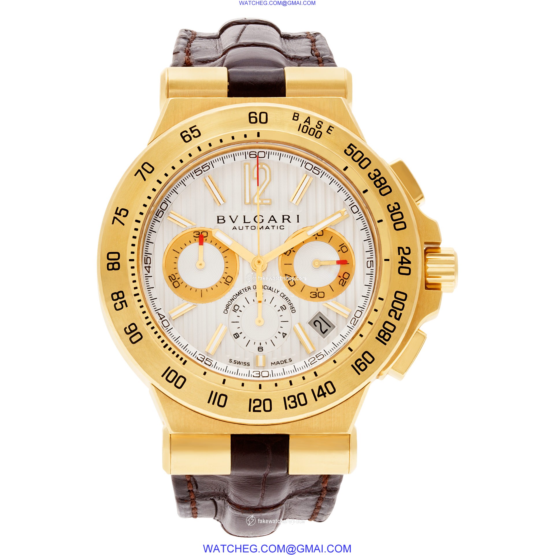 Bvlgari DP42GCH Diagono Professional Automatic Male 18k yellow gold 2