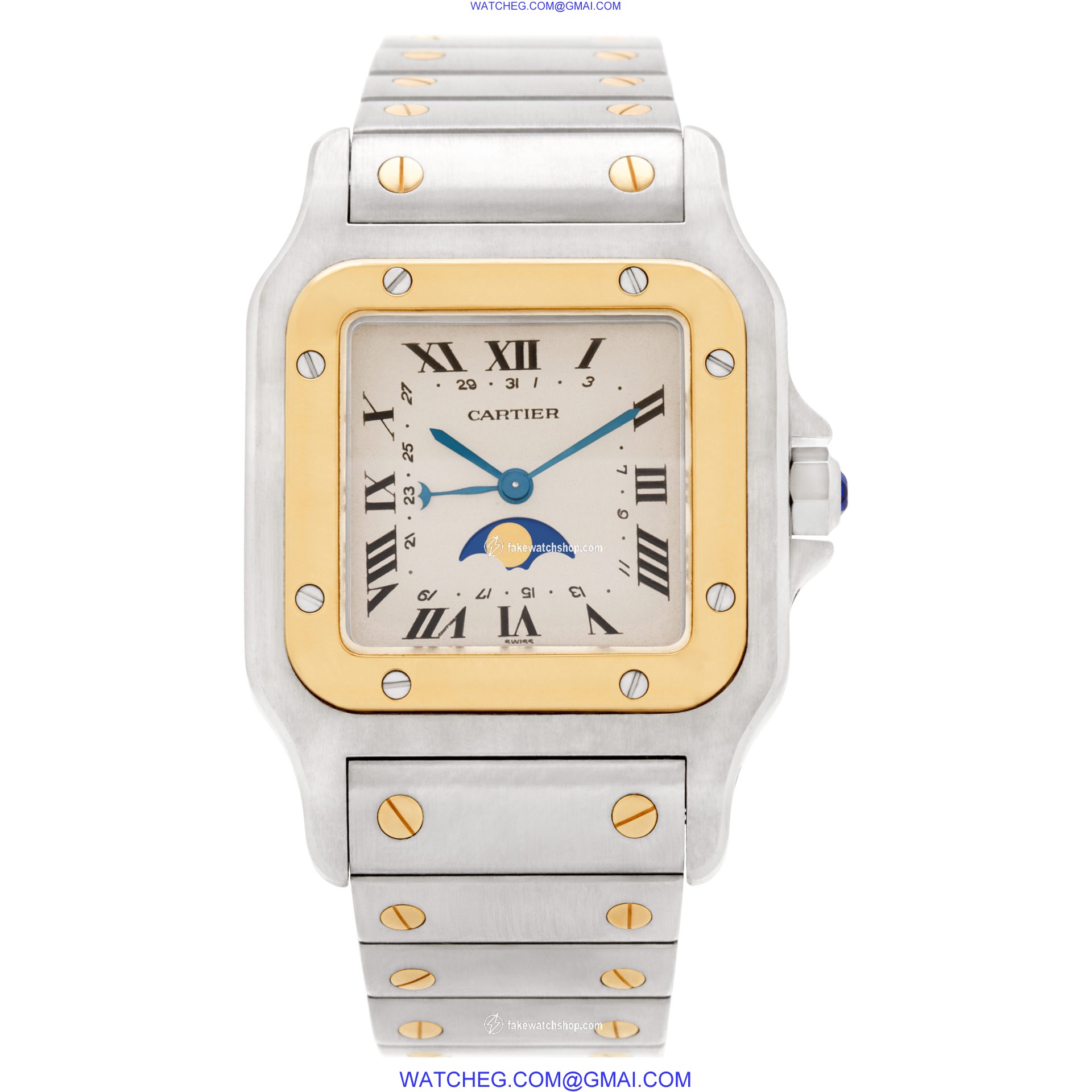 Cartier 119901 Santos Quartz Male Stainless Steel 2
