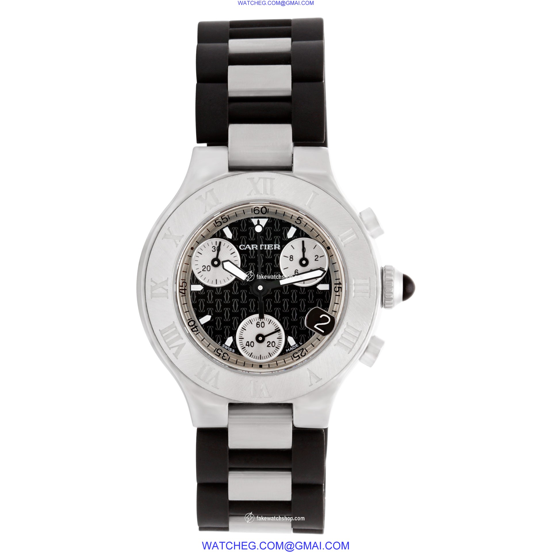 Cartier 2996 Chronoscaph Quartz Female Stainless Steel 2