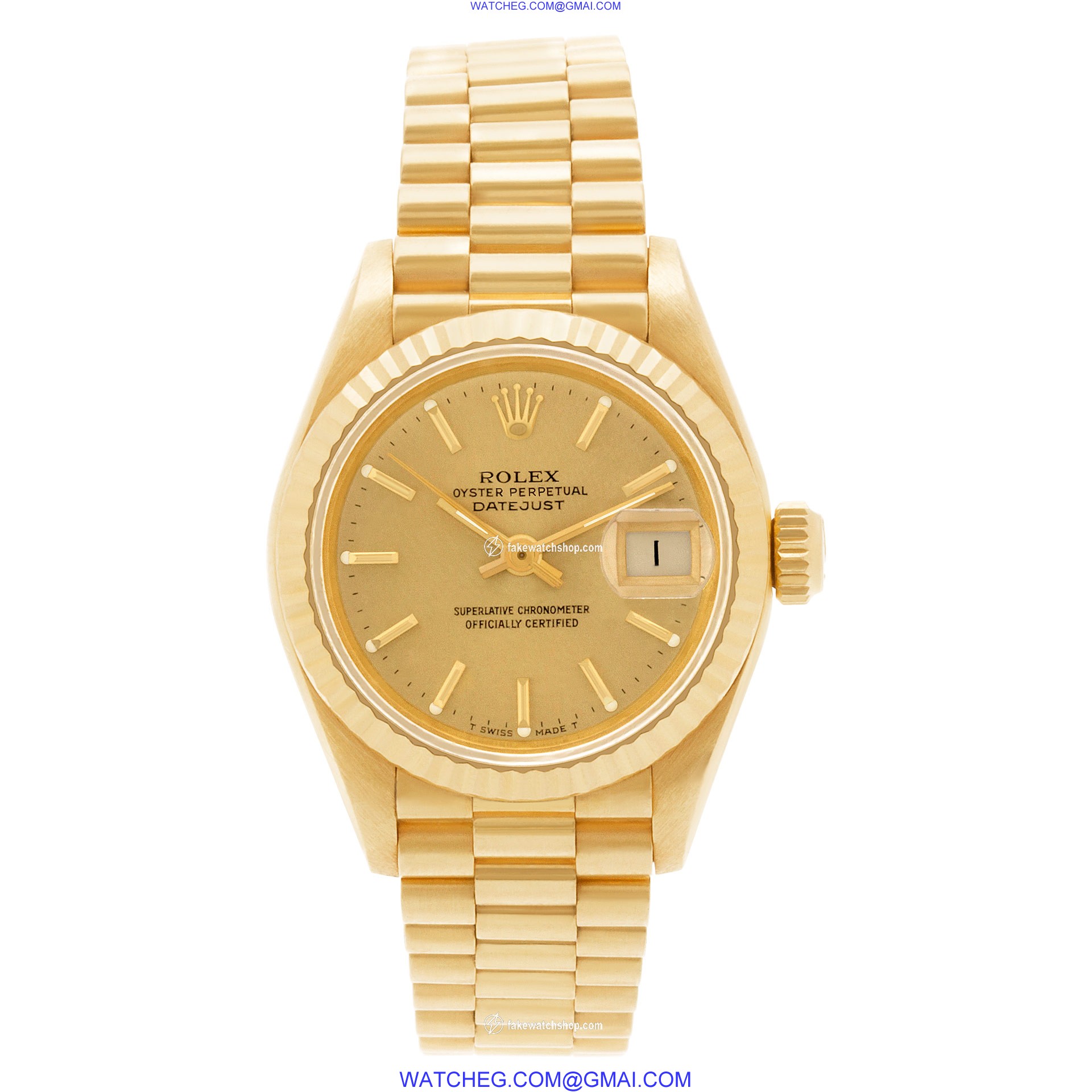 Rolex 69178 Datejust Automatic Female 18k yellow gold 2