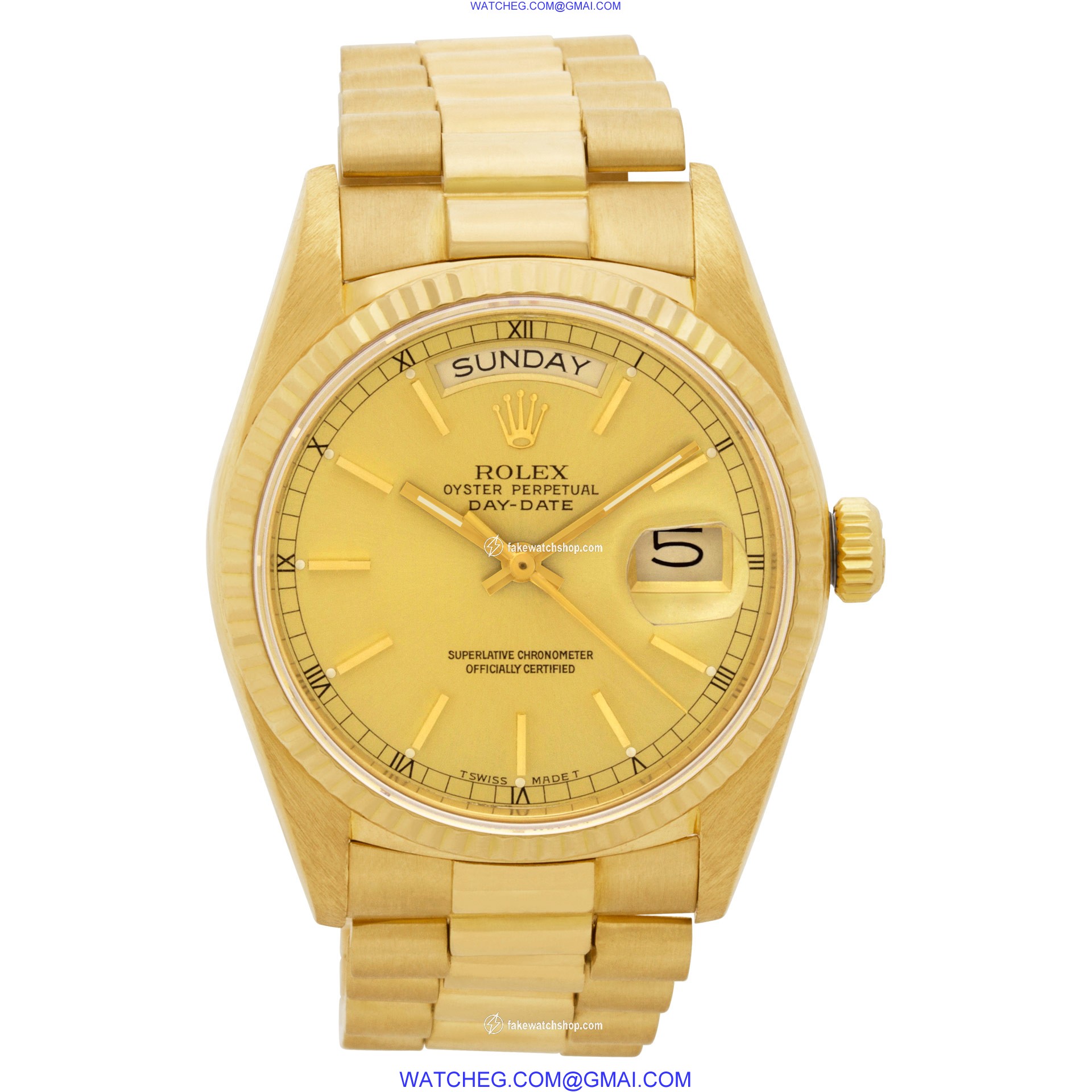Rolex 18038 Day-Date Automatic Male 18k yellow gold 2