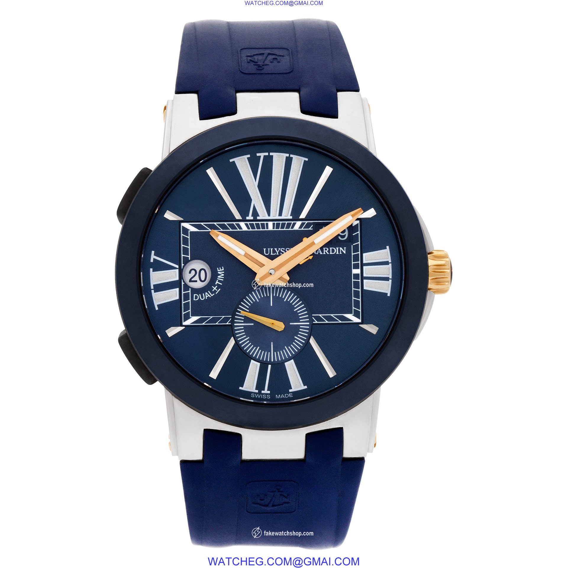Ulysse Nardin 243-00 Executive Automatic Male 18k gold & Stainless Steel 2