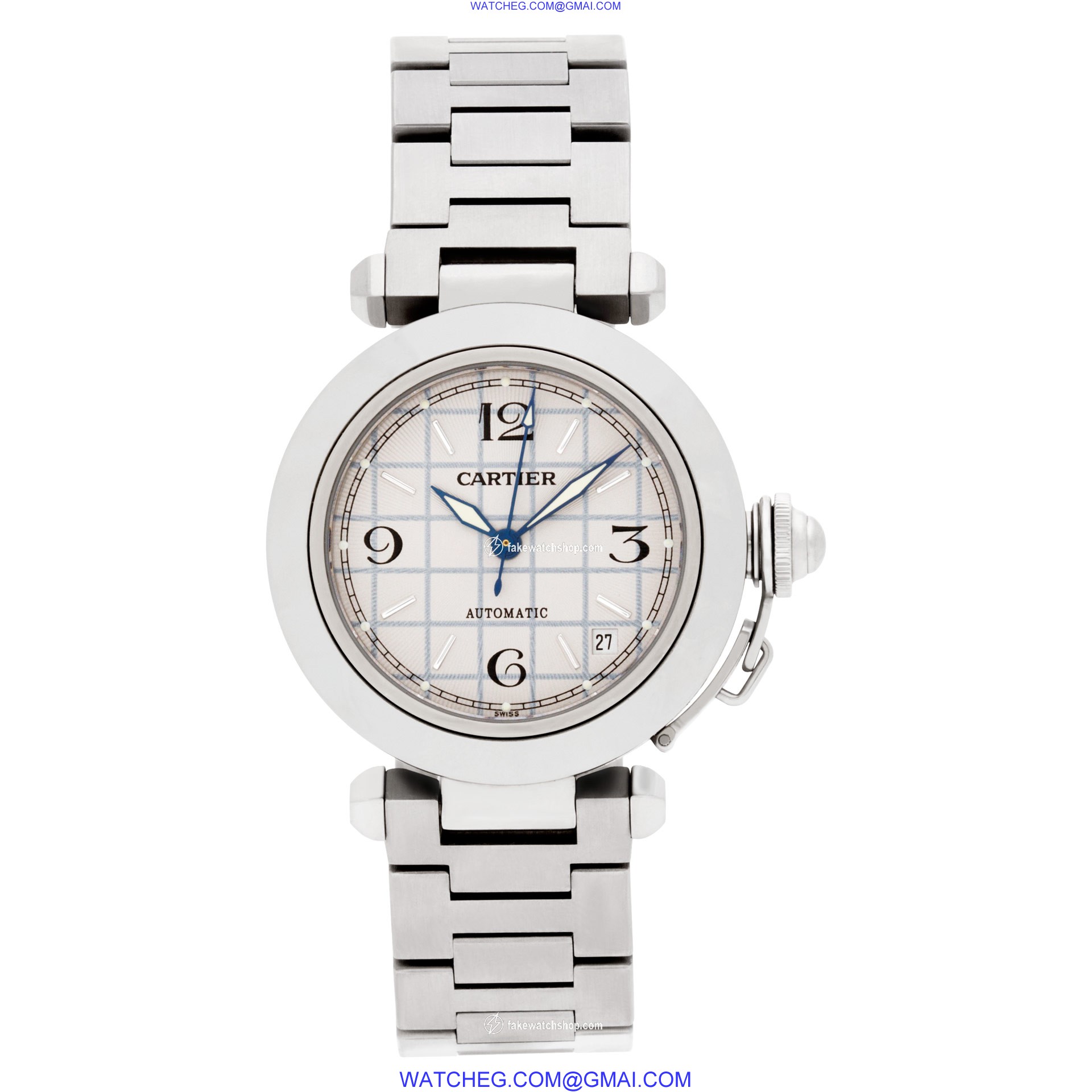 Cartier  W31076M7 Pasha C Automatic Unisex Stainless Steel 2