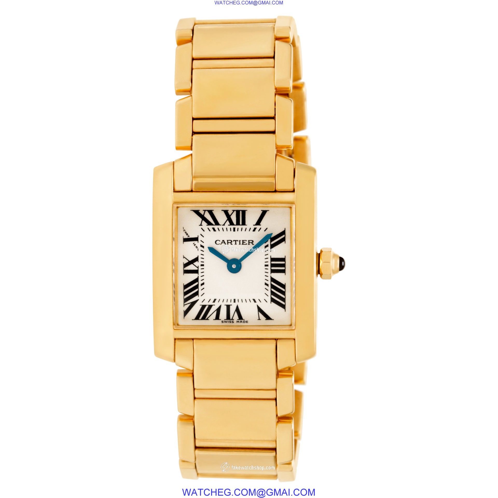 Cartier W50002N2 Tank Francaise Quartz Female 18k yellow gold 2