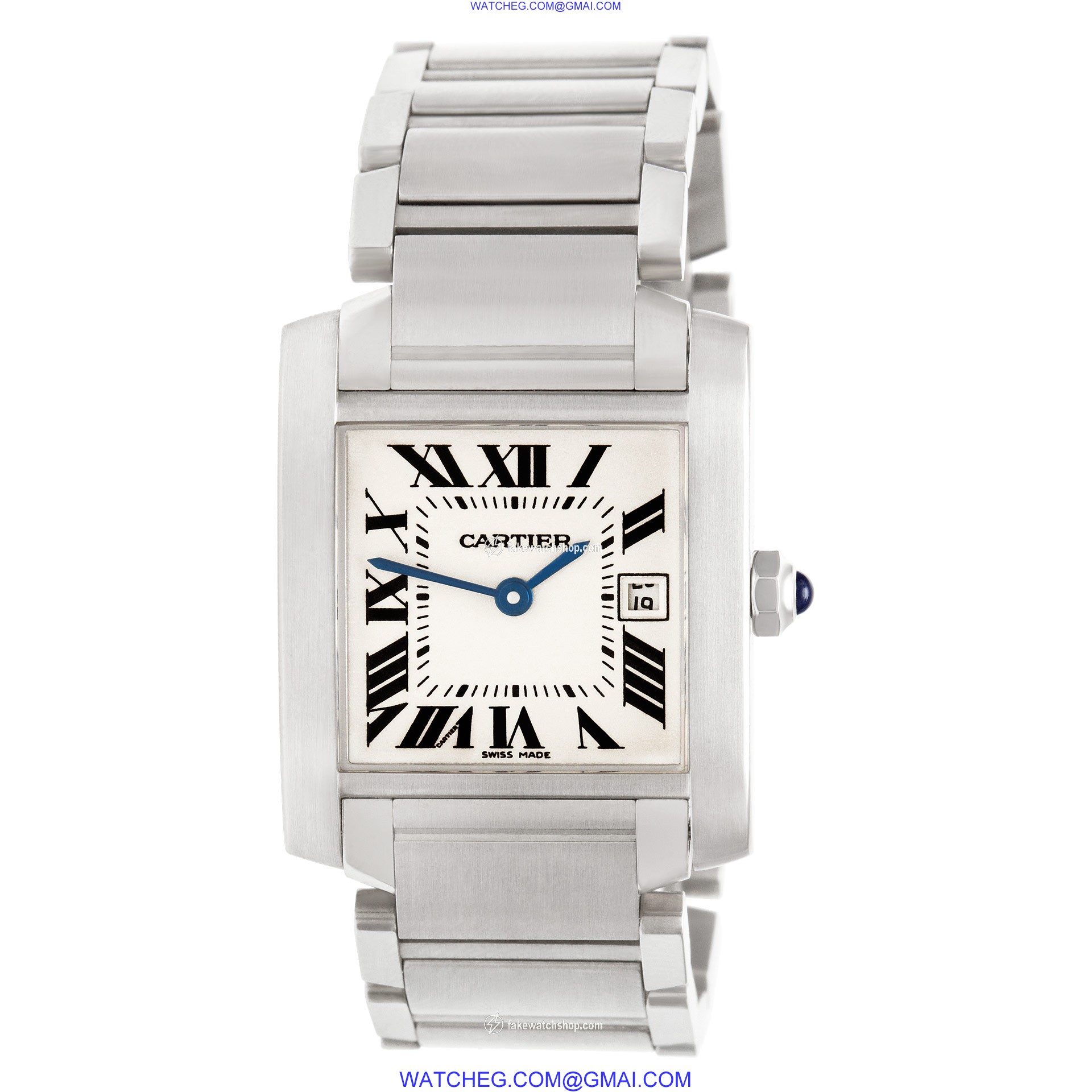 Cartier W51011Q3 Tank Francaise Quartz Unisex Stainless Steel 2