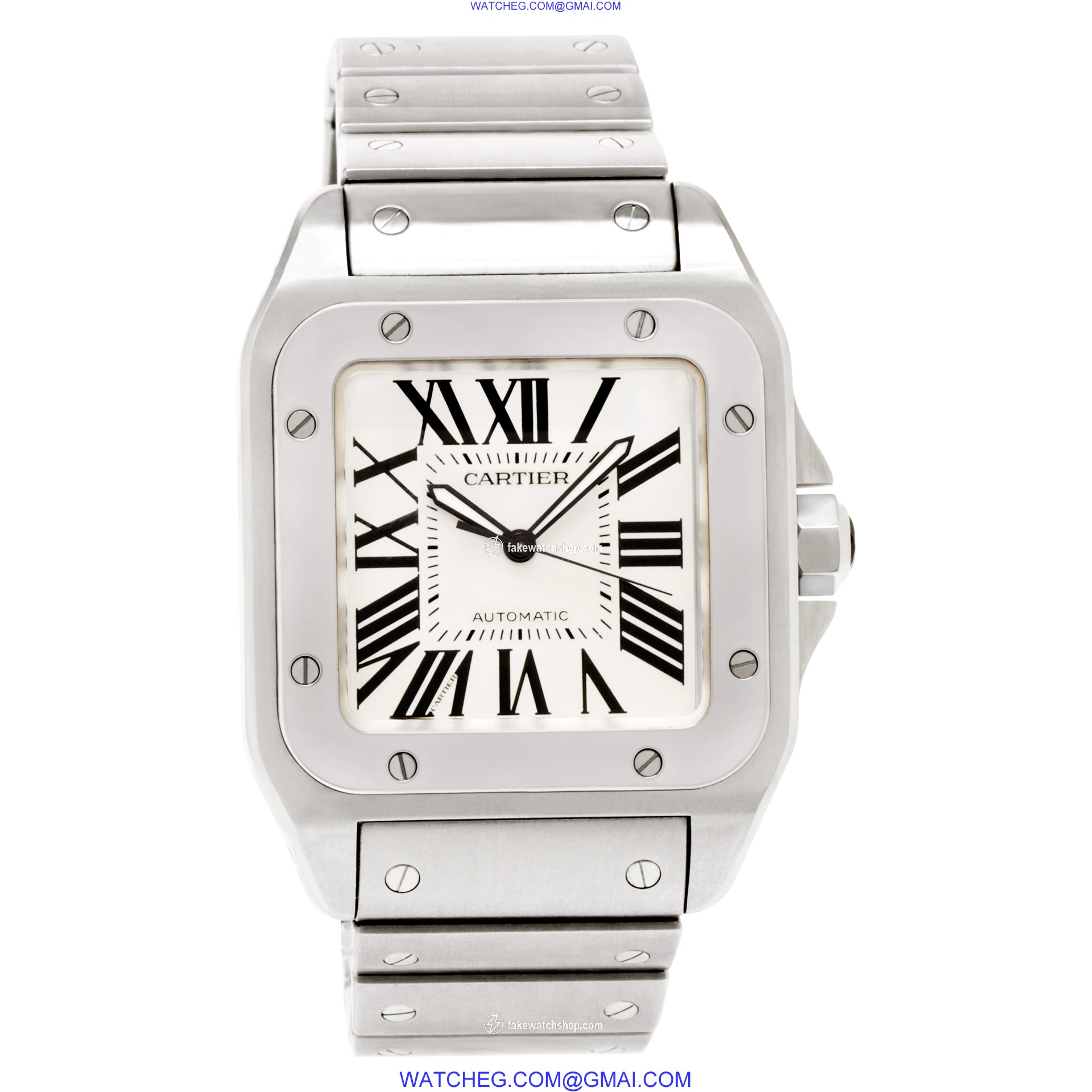 Cartier w200737g Santos 100 Automatic Male Stainless Steel 2
