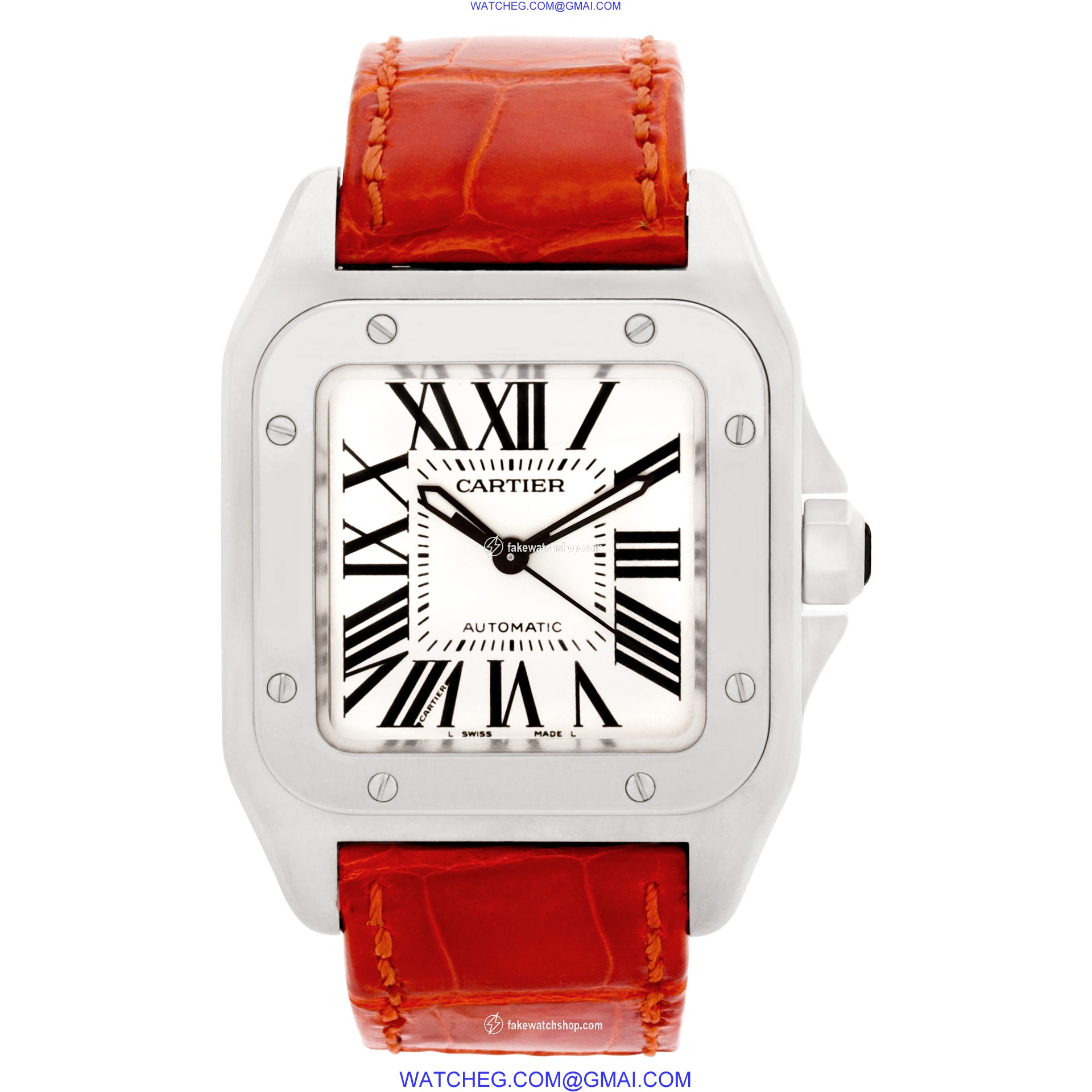 Cartier W20106X8 Santos 100 Automatic Unisex Stainless Steel 2