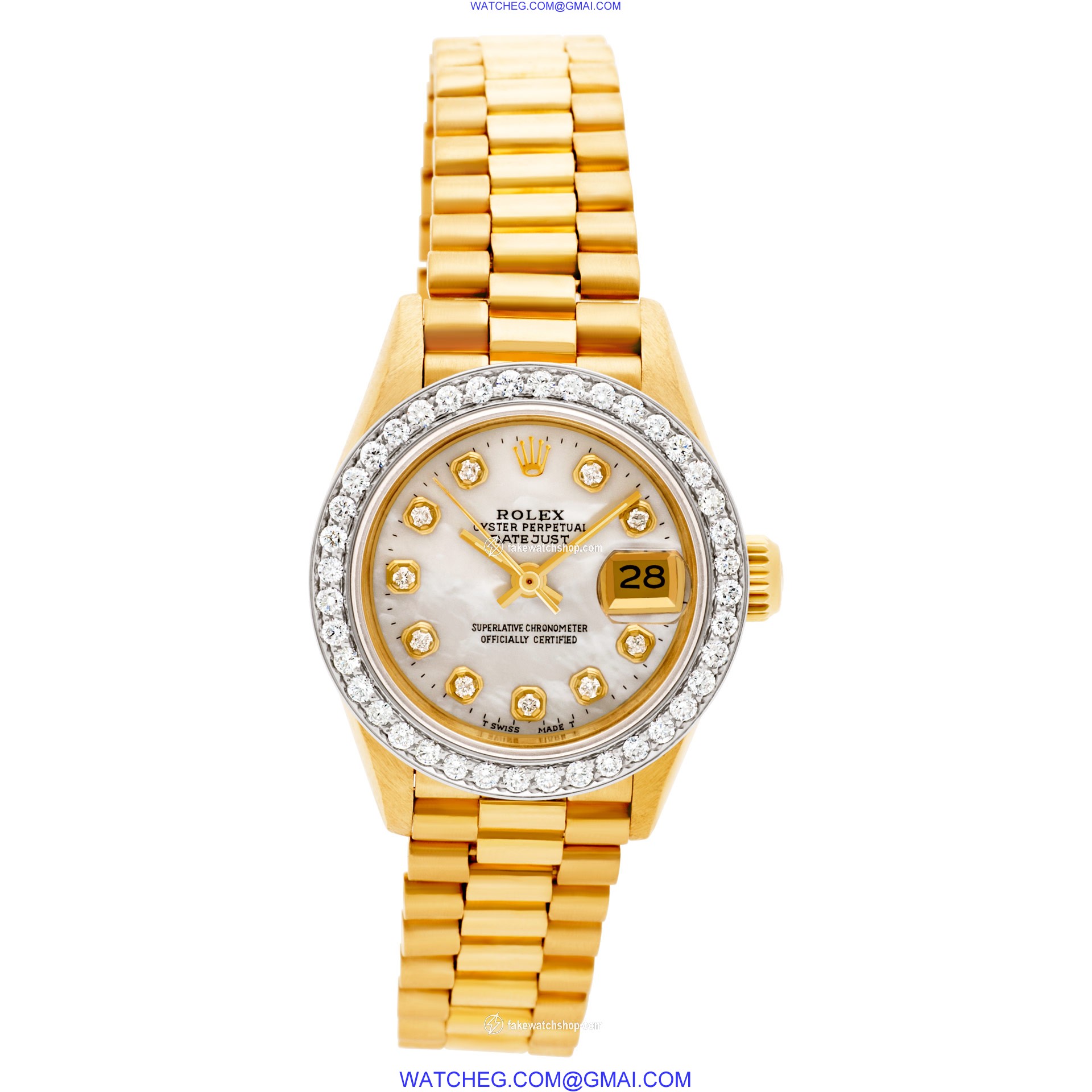 Rolex 69178 Datejust Automatic Female 18k yellow gold 2