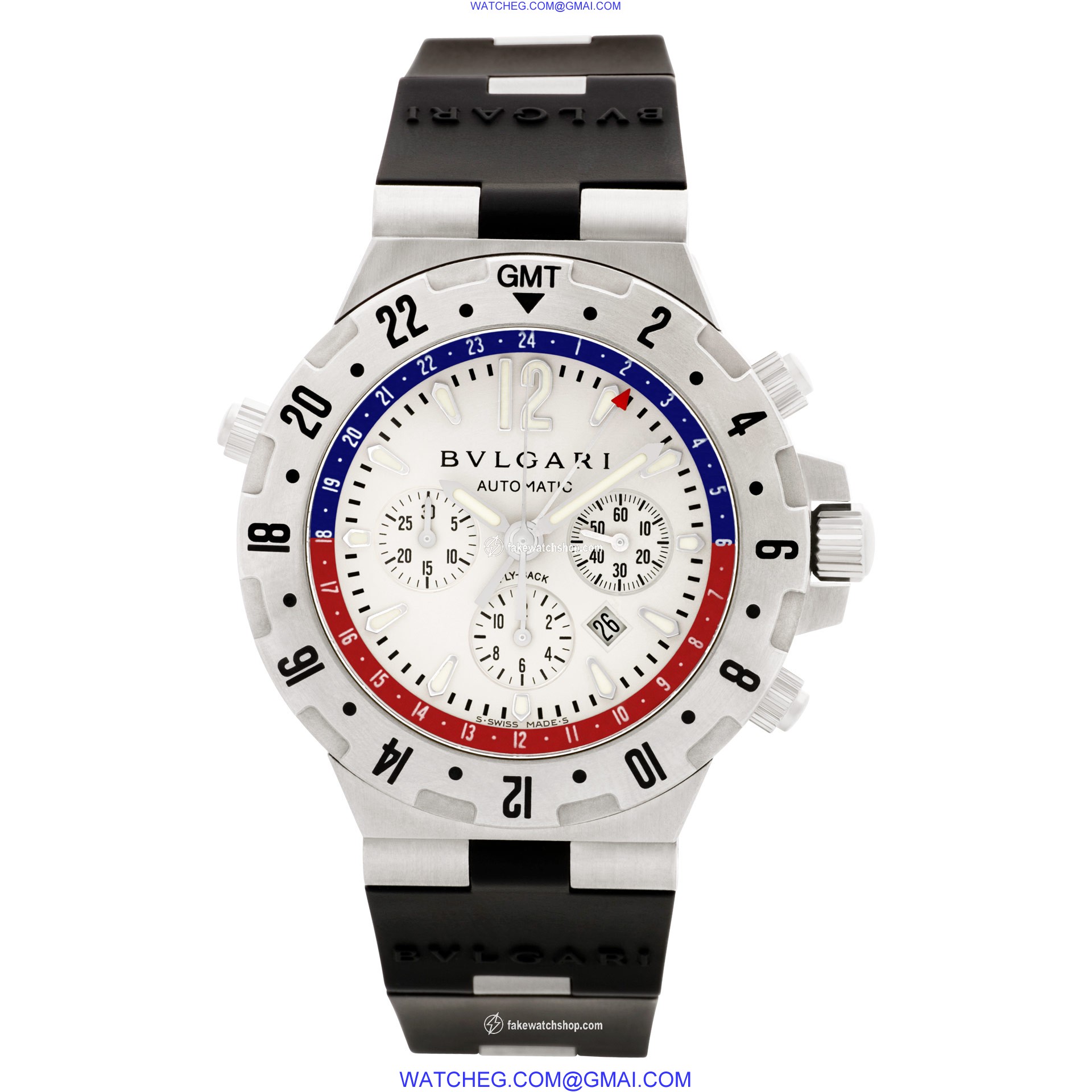 Bvlgari GMT40SFB Diagono Professional Automatic Male Stainless Steel 2