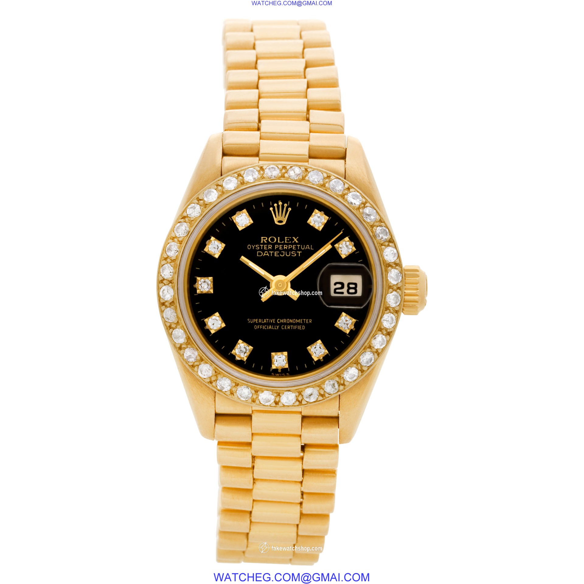Rolex 69178 Datejust Automatic Female 18k yellow gold 2