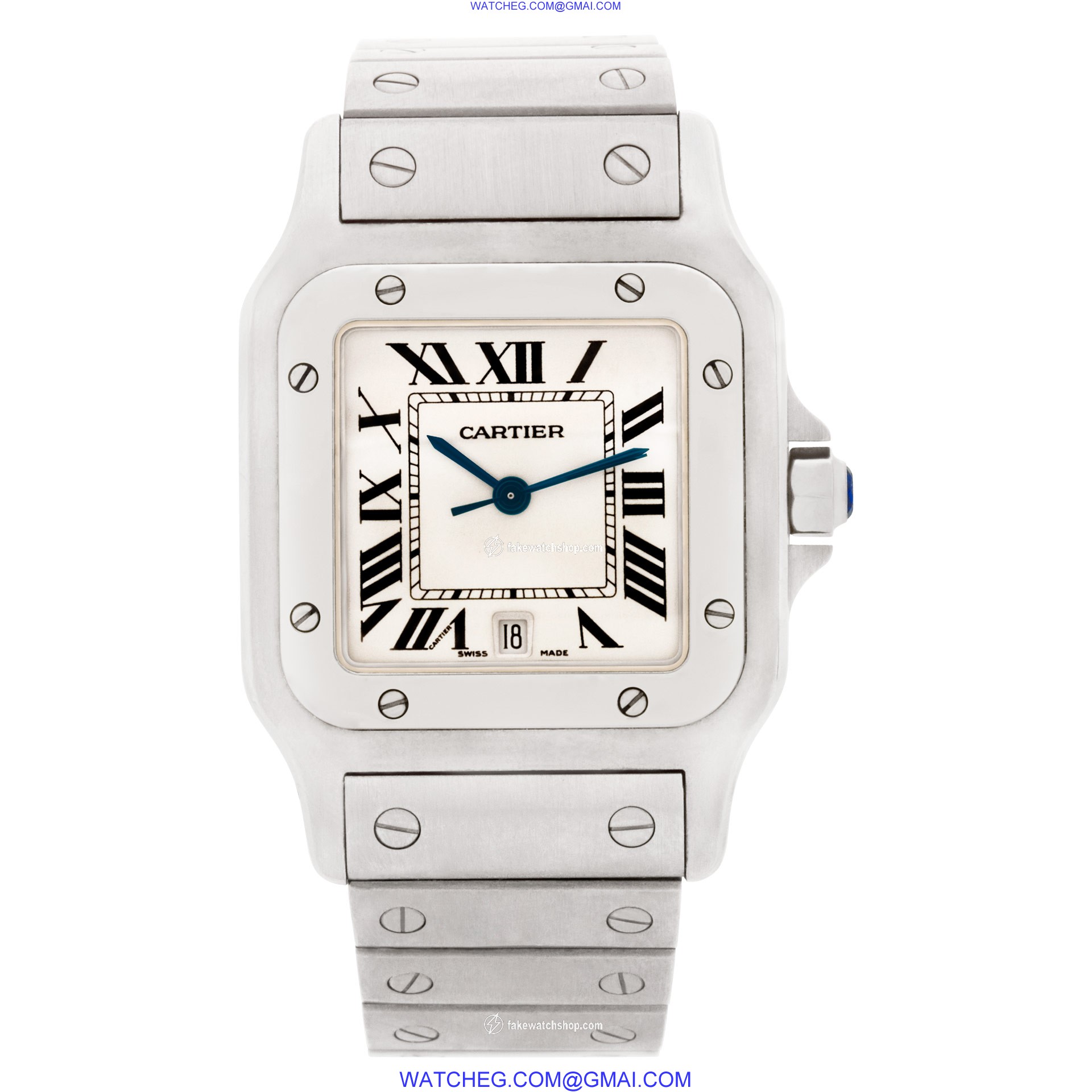 Cartier 1564 Santos Quartz Unisex Stainless Steel 2