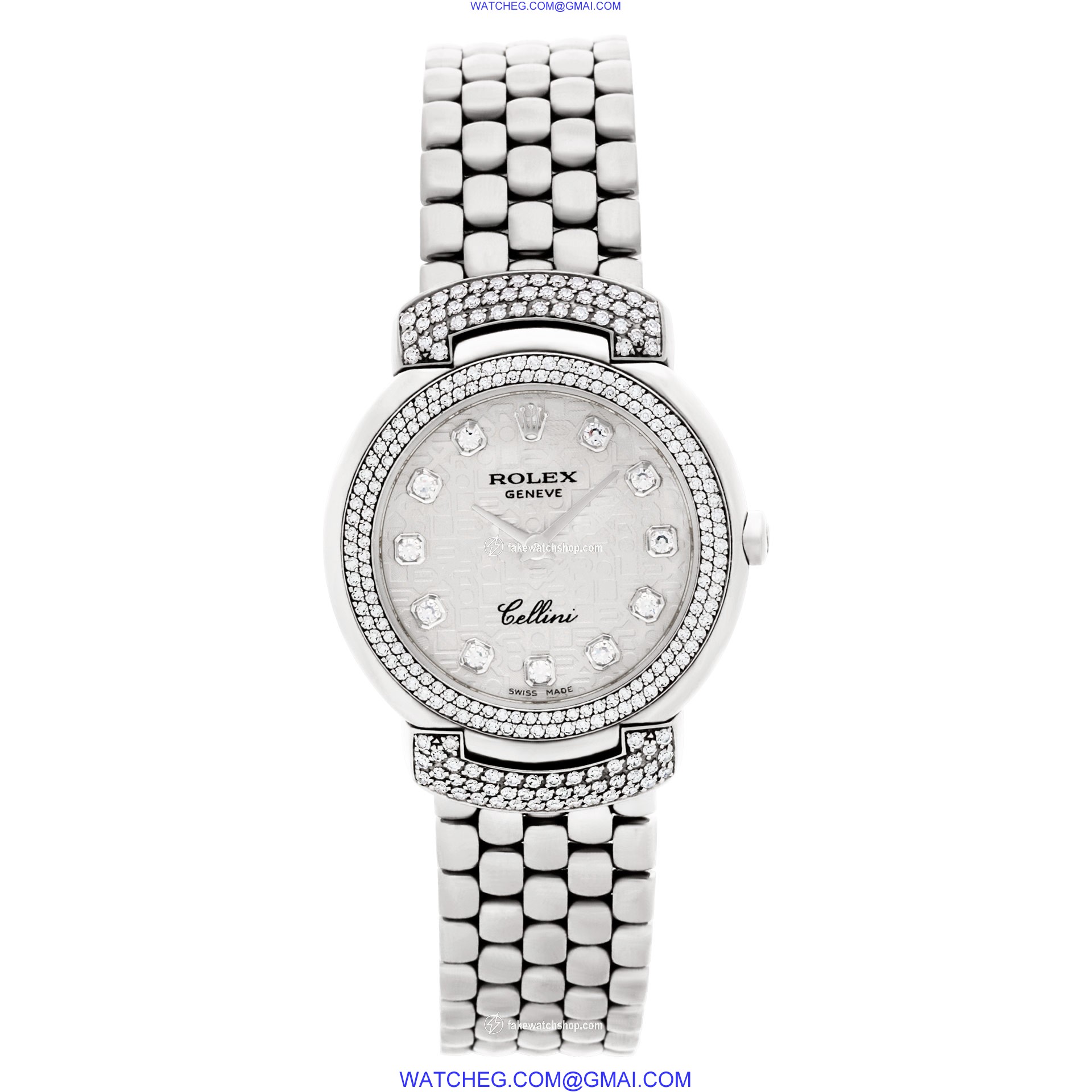 Rolex 6673 Cellini Quartz Female 18k White Gold 2
