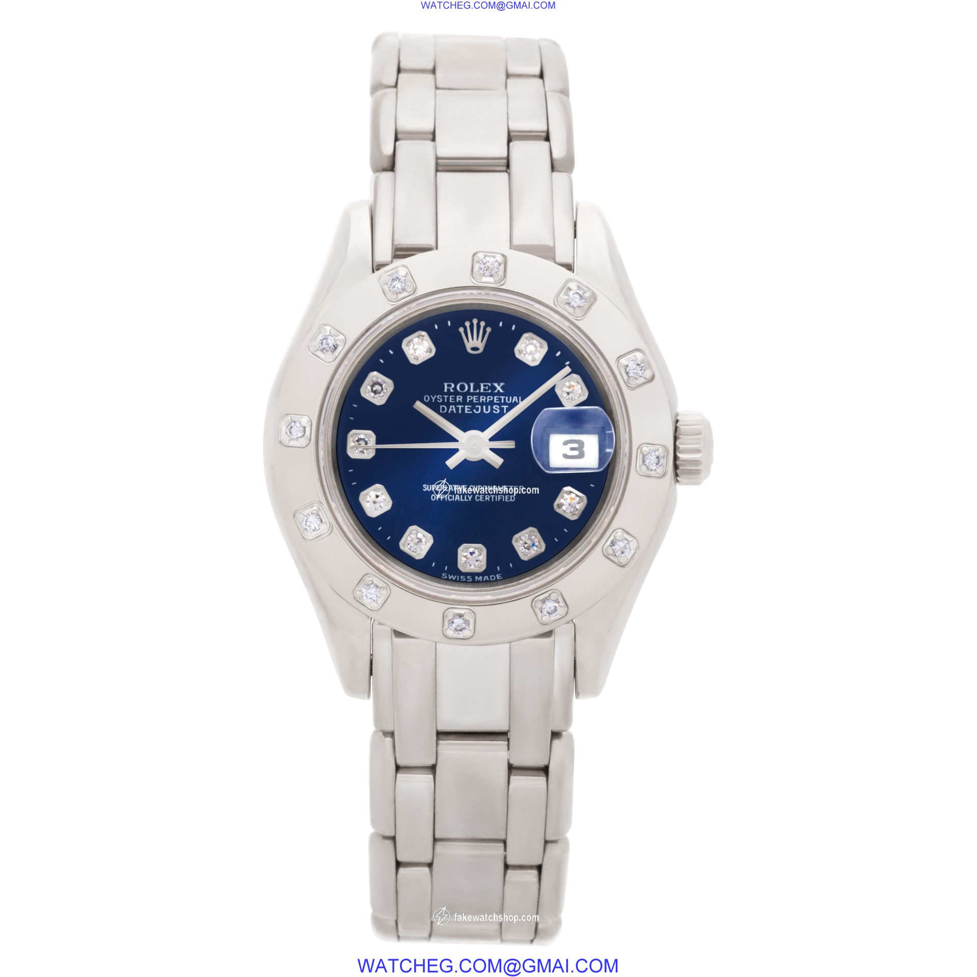 Rolex 63919 Pearlmaster Automatic Female 18k White Gold 2