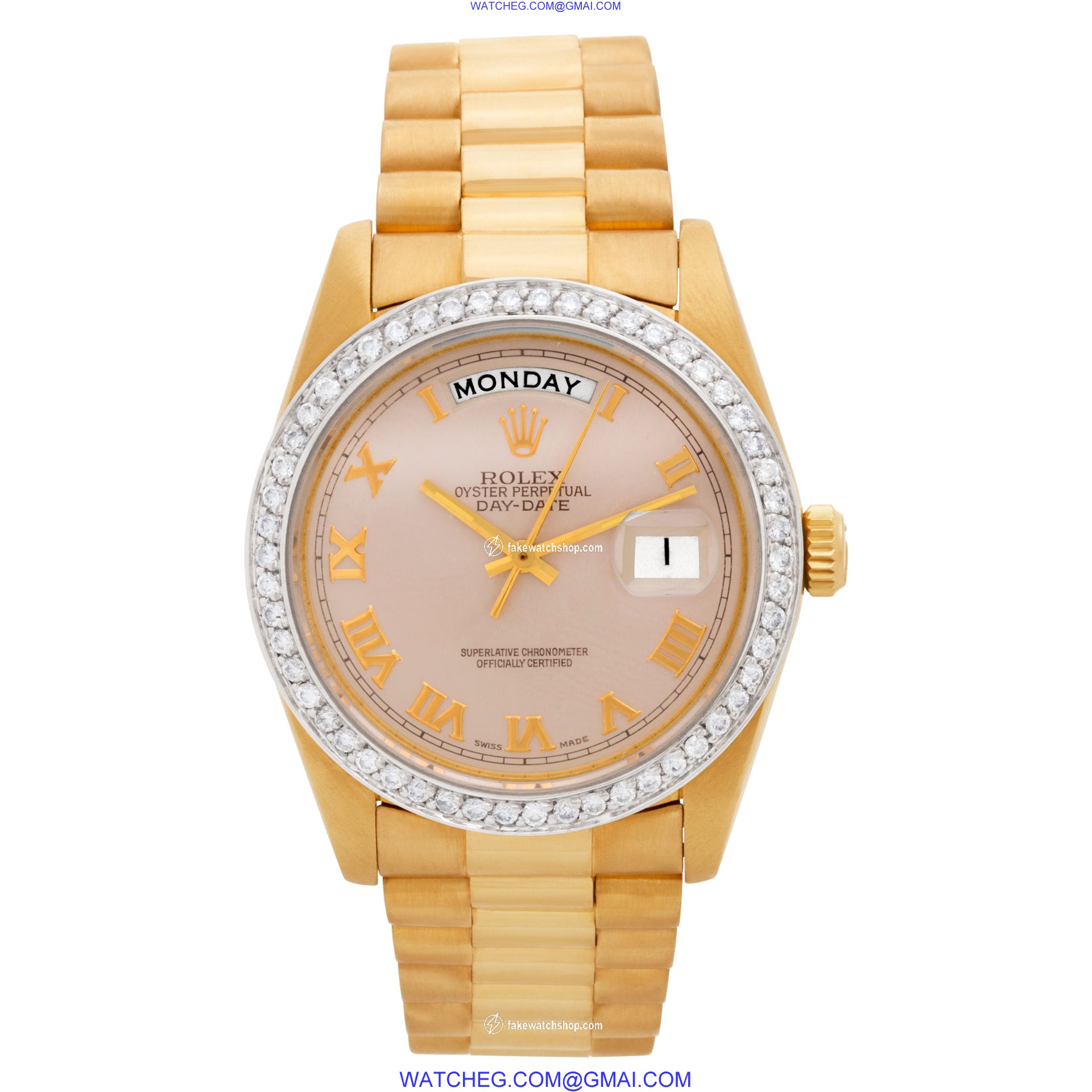 Rolex 18038 Day-Date Automatic Unisex 18k yellow gold 2