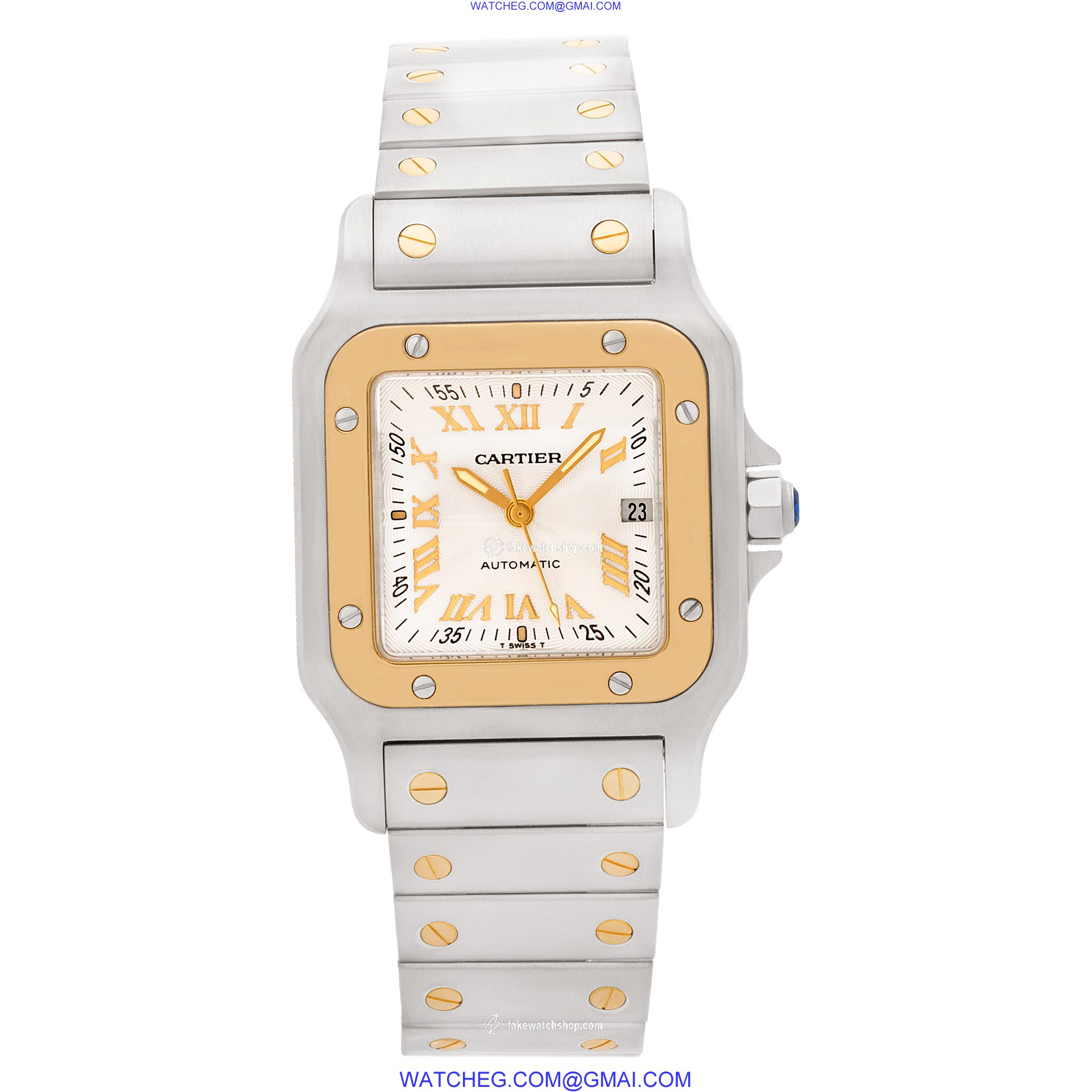 Cartier 2319 Santos Automatic Male 18k gold & Stainless Steel 2