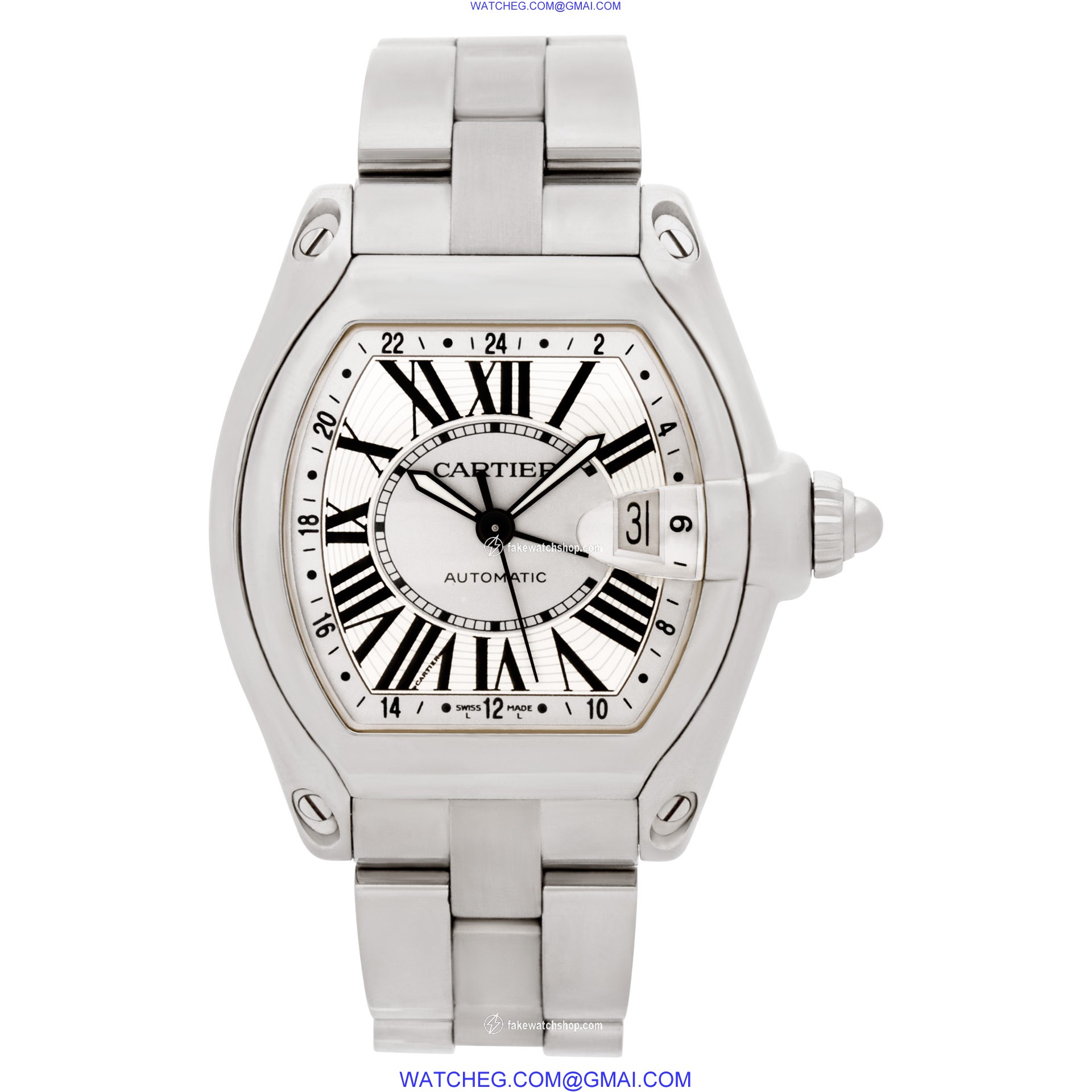 Cartier w62032x6 Roadster Automatic Unisex Stainless Steel 2