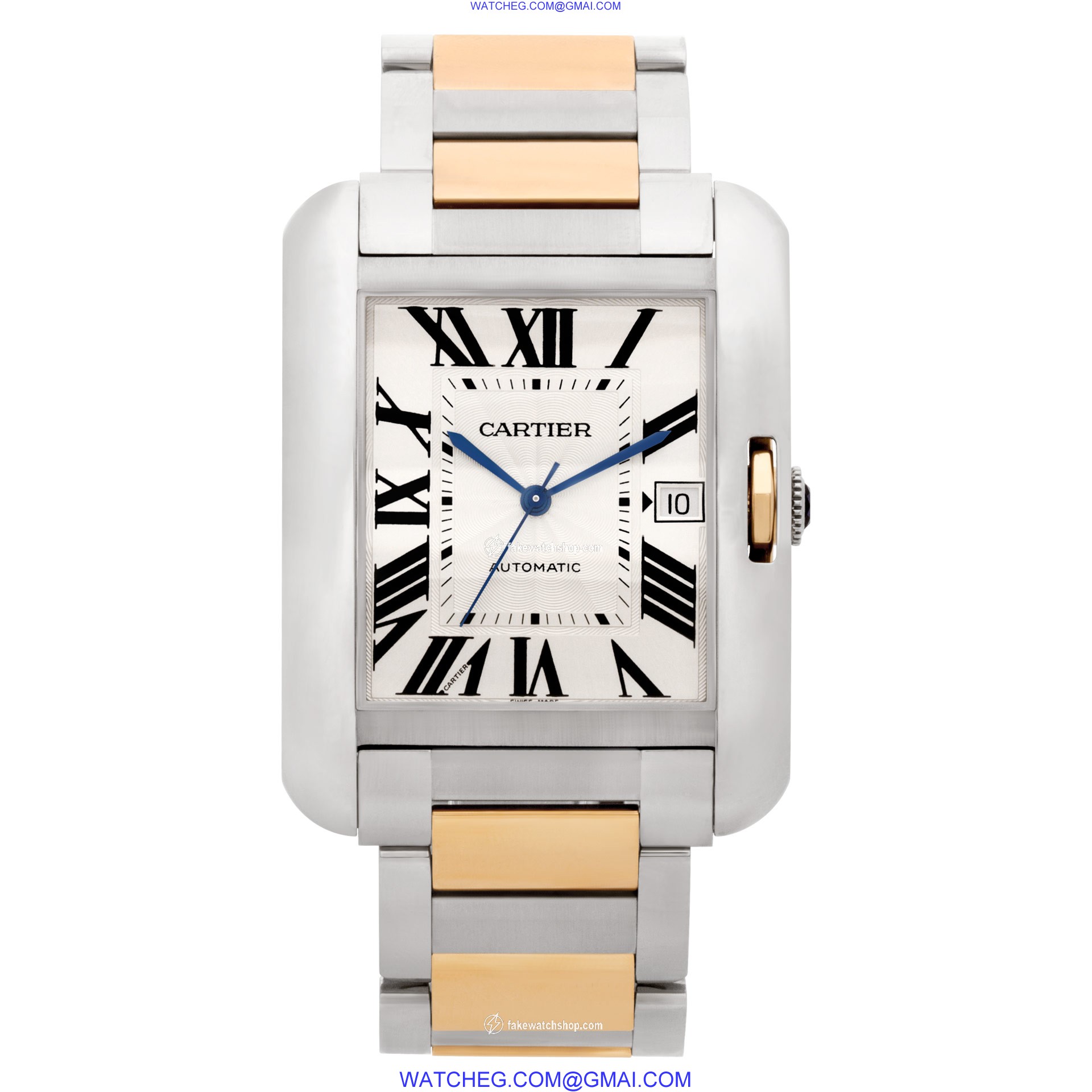 Cartier W5310006 Tank Anglaise XL Automatic Male Stainless Steel 2
