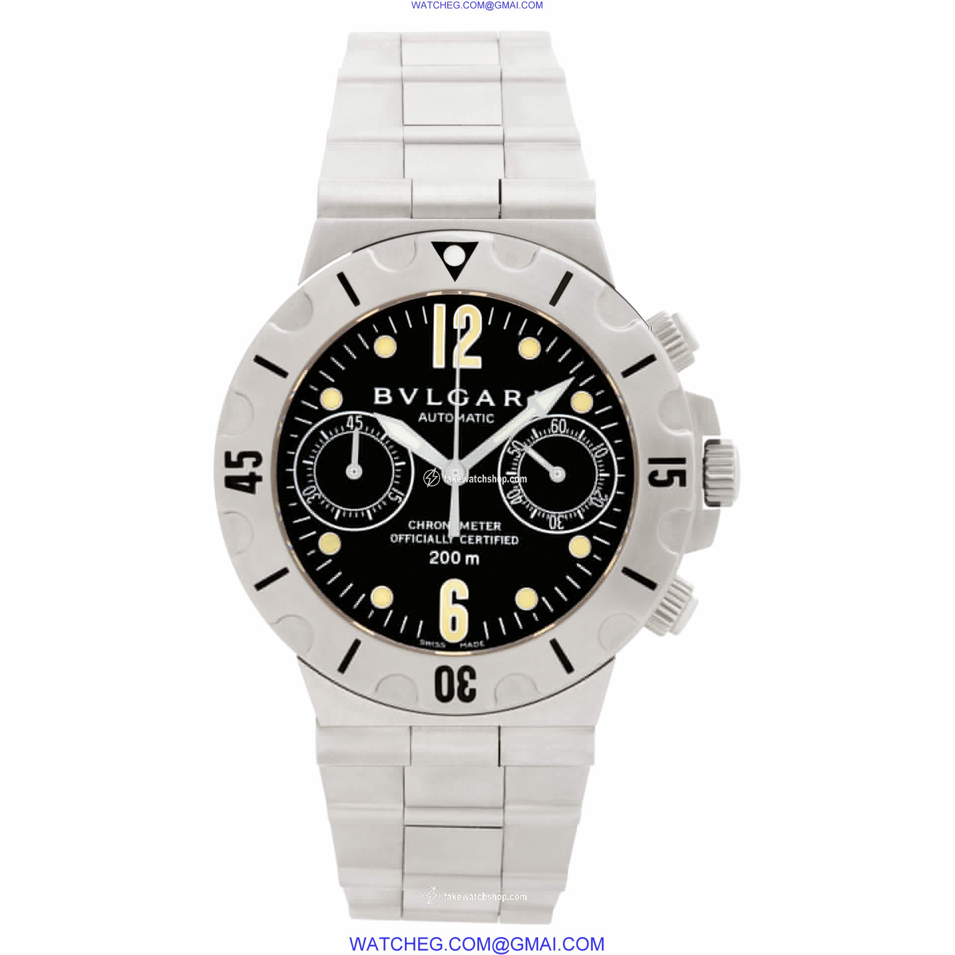 Bvlgari scb 38 s Diagono Automatic Male Stainless Steel 2