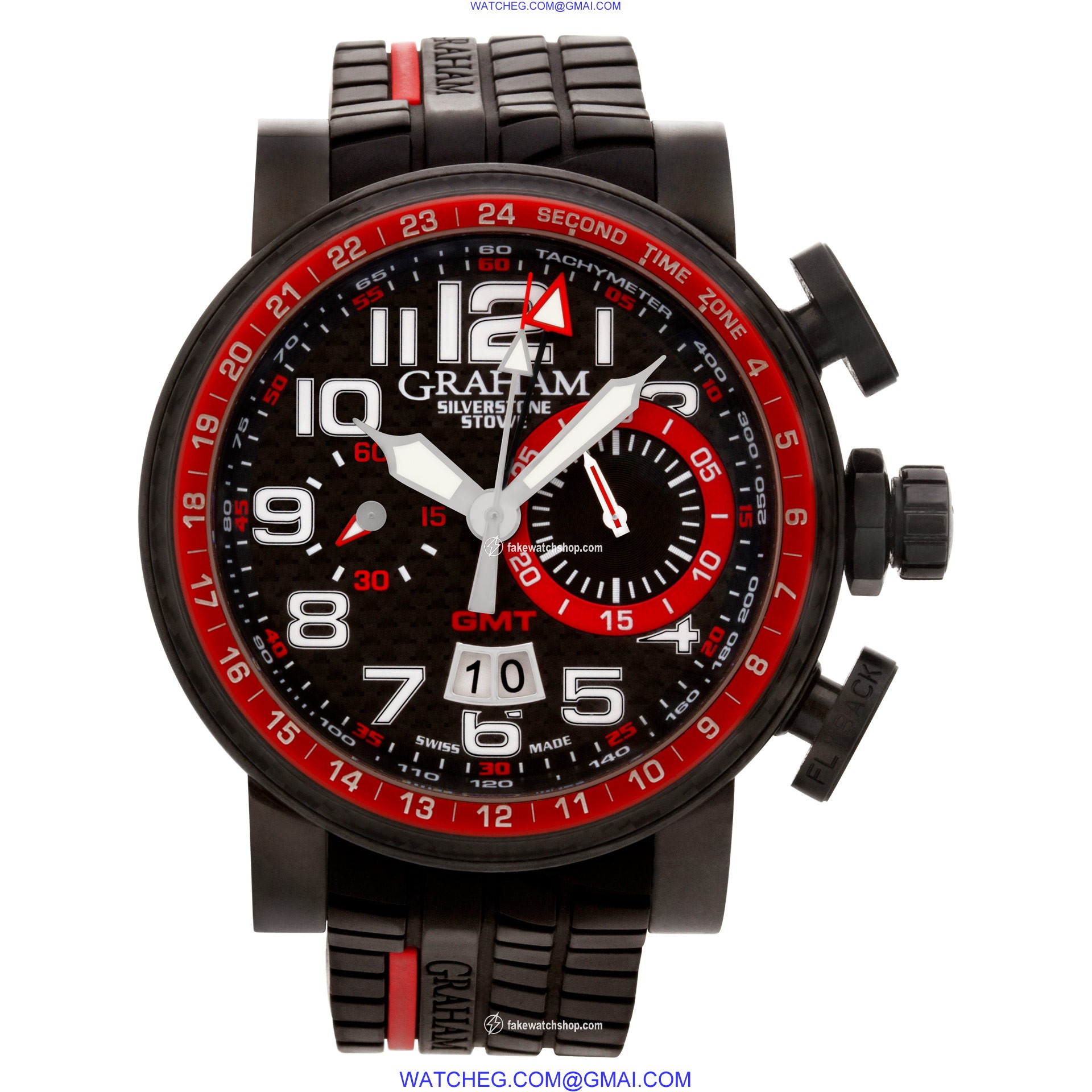 Graham 2BLCB.B10A Silverstone Stowe GMT Automatic Male PVD 2