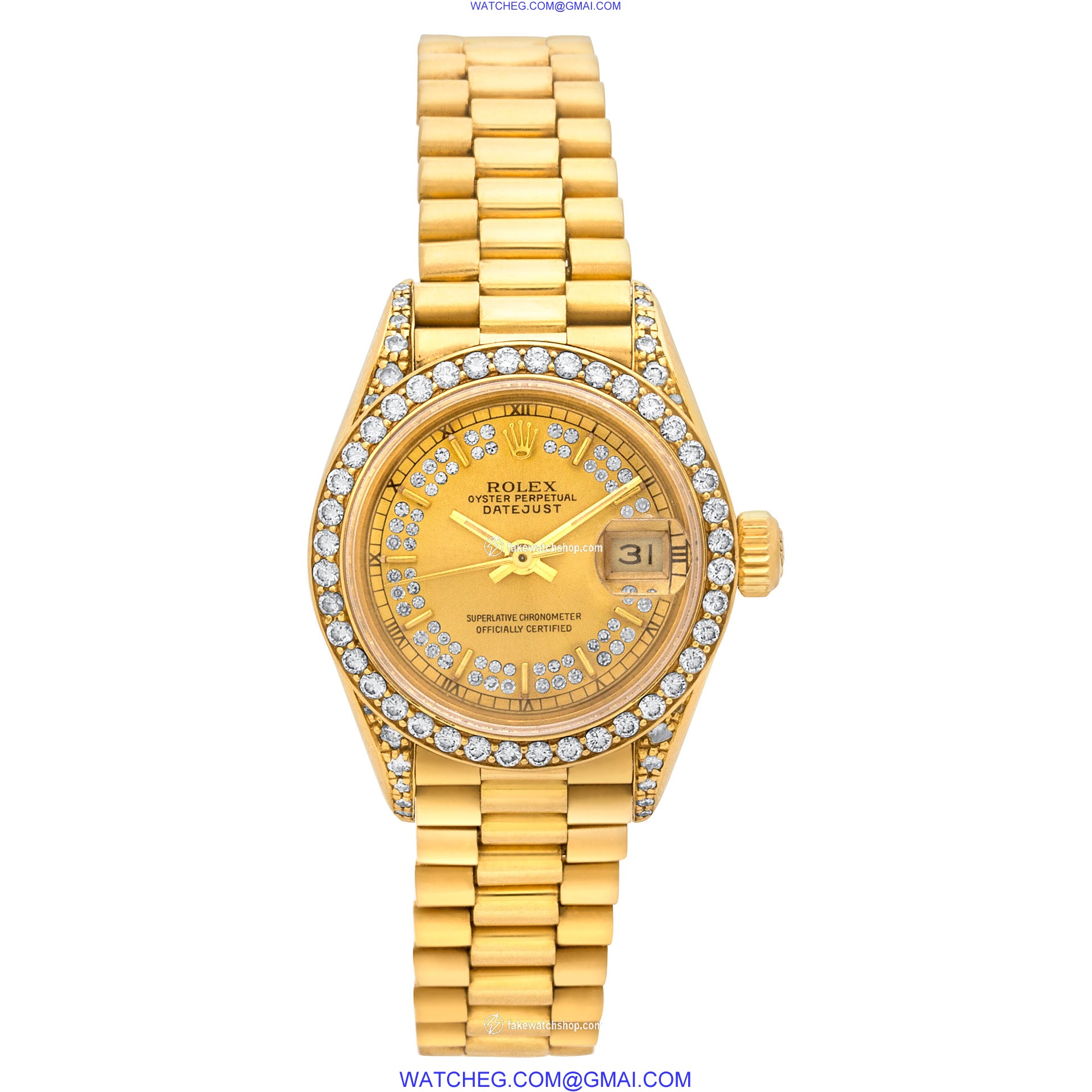Rolex 69188 Datejust Automatic Female 18k yellow gold 2